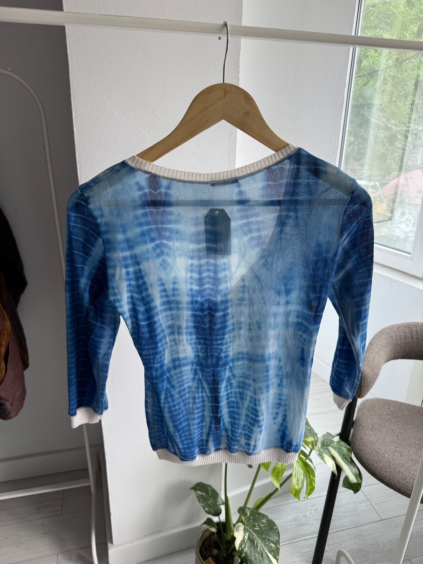 ☀️ Top Y2K Mesh – XS/S Damă – Made in Italy