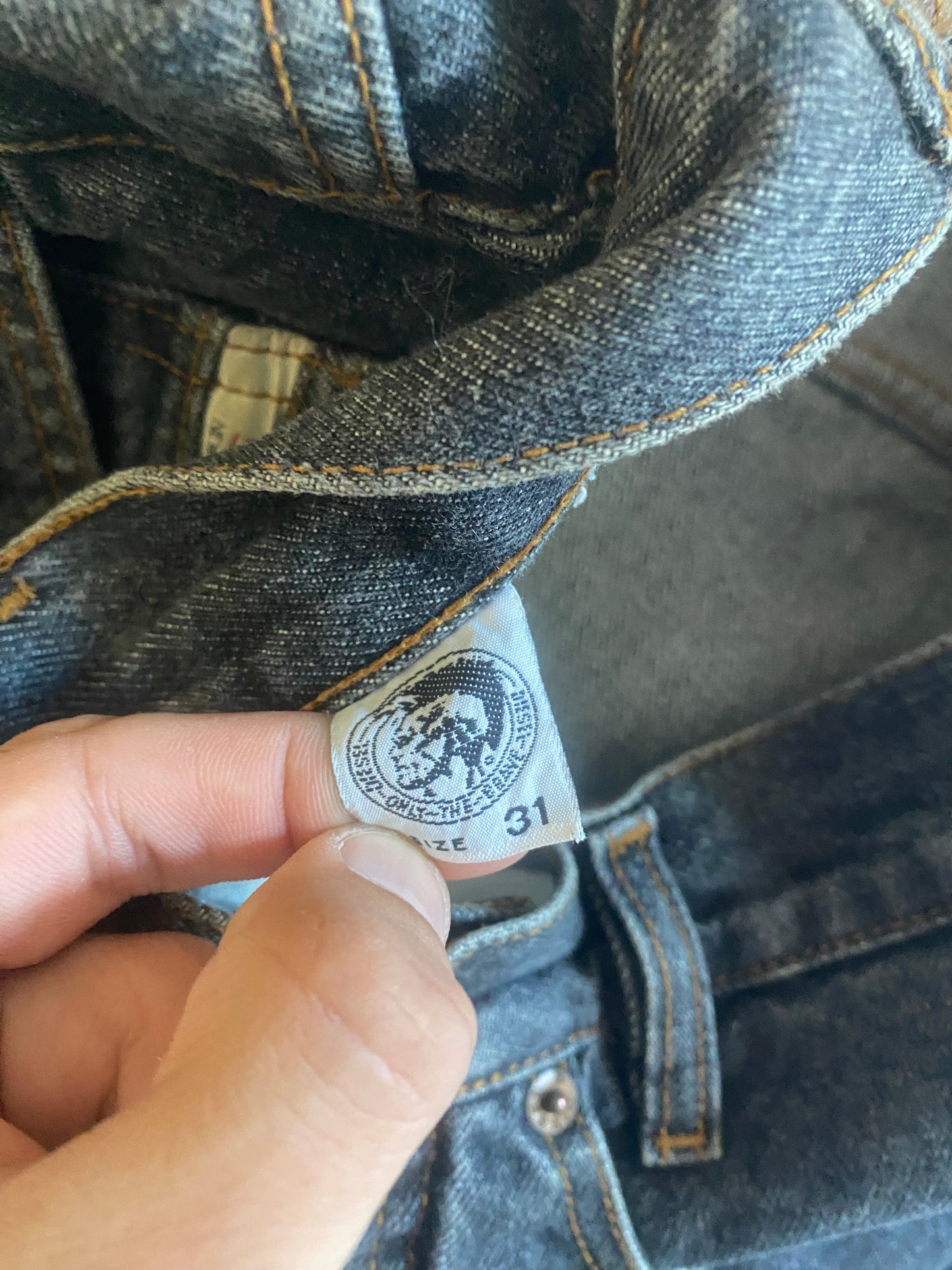 90's Vintage Diesel Dark Grey Balloon Jeans