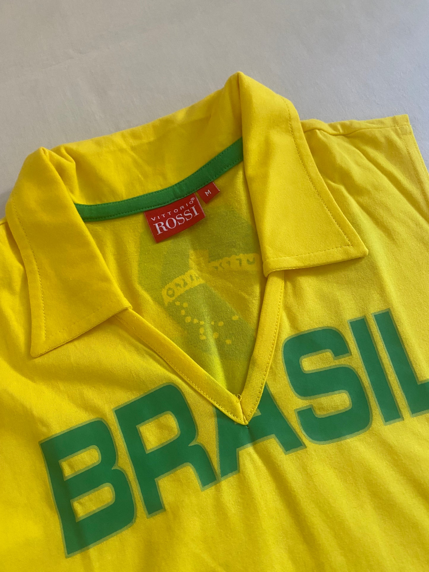 Y2K Brasil V Neck Top