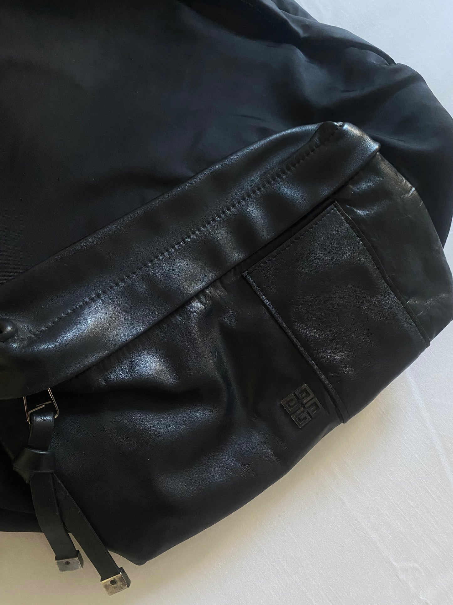 SS 2004 Givenchy by Riccardo Tisci Nylon and Lamb Leather Backpack
