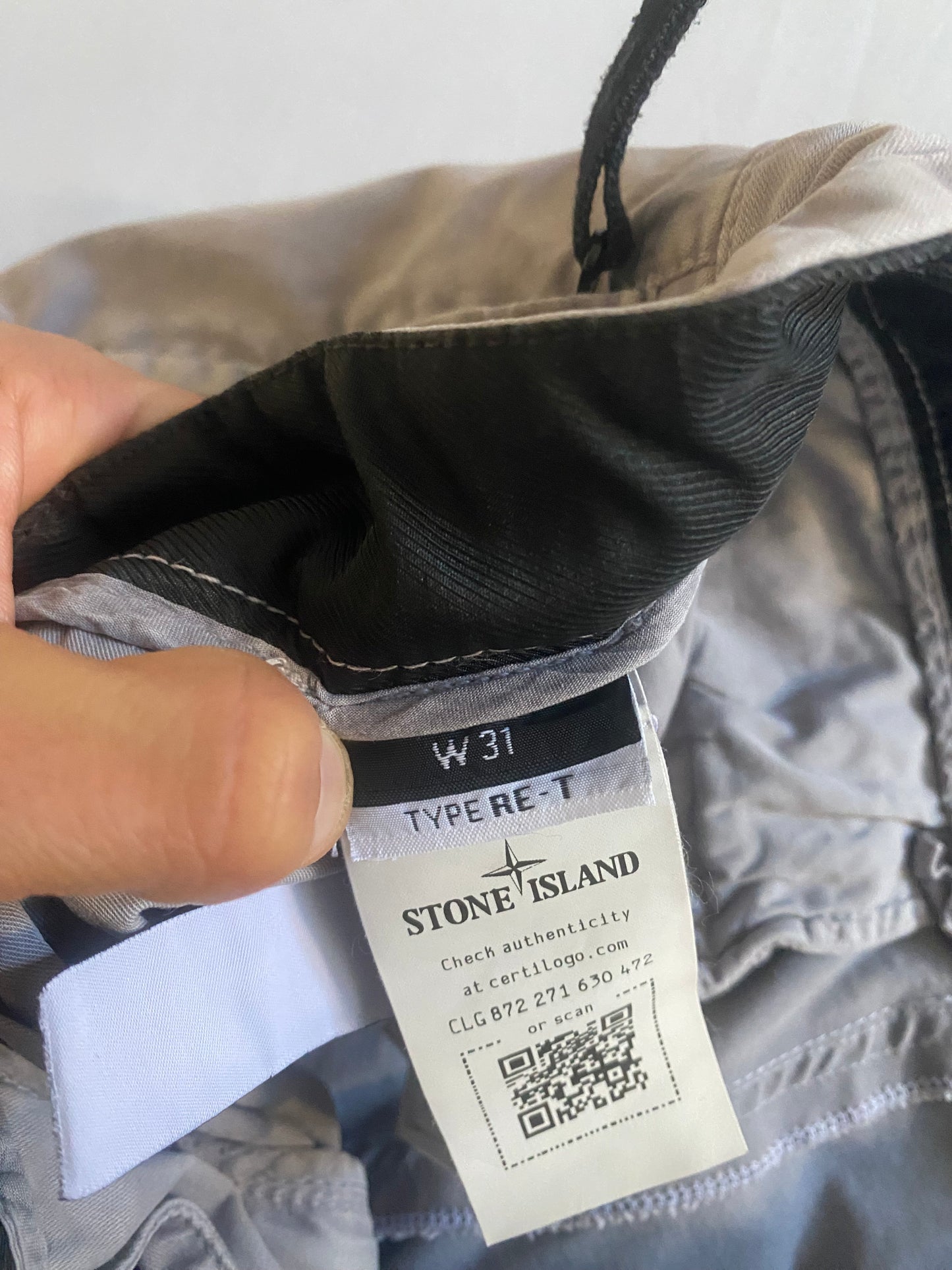 👖 Pantaloni cargo gri Stone Island