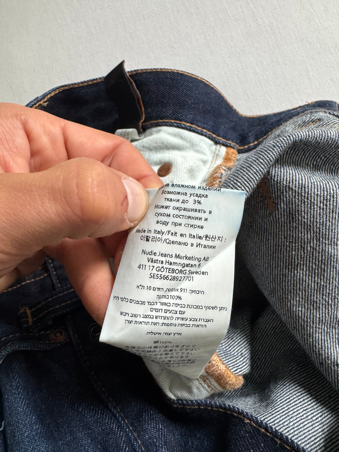 👖 Blugi Nudie Jeans Gritty Jackson Selvedge – Mărime W31 x L34 (Made in Italy)