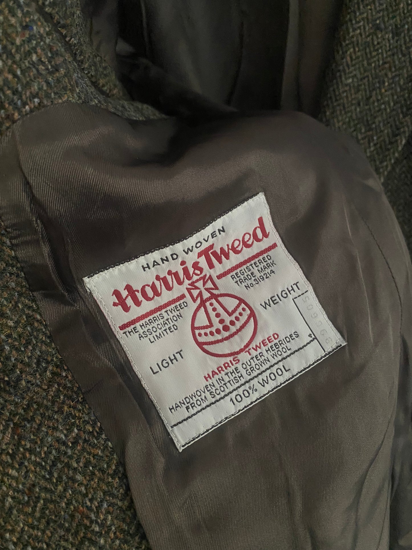 Blazer Vintage Harris Tweed – 100% Lână – Mărime 52