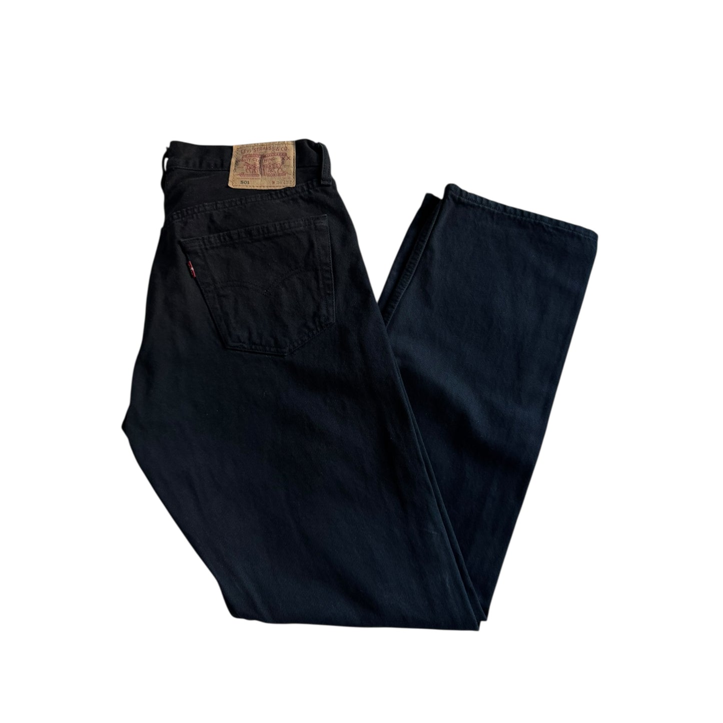 ☕️ Blugi vintage Levi’s 501 – Black – mărimea W34 x L32