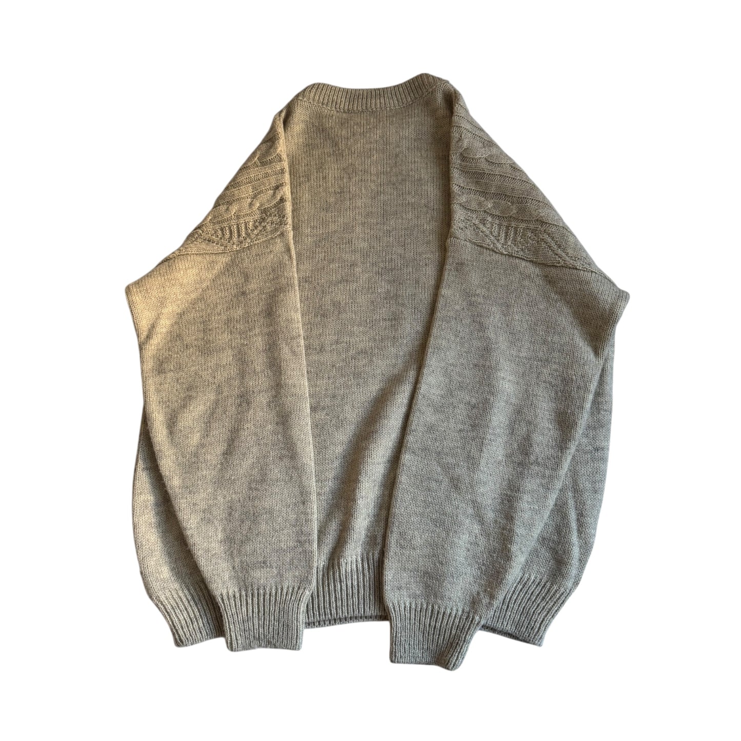 🧶 Pulover vintage fisherman crem – mărimea M (Made in Italy)