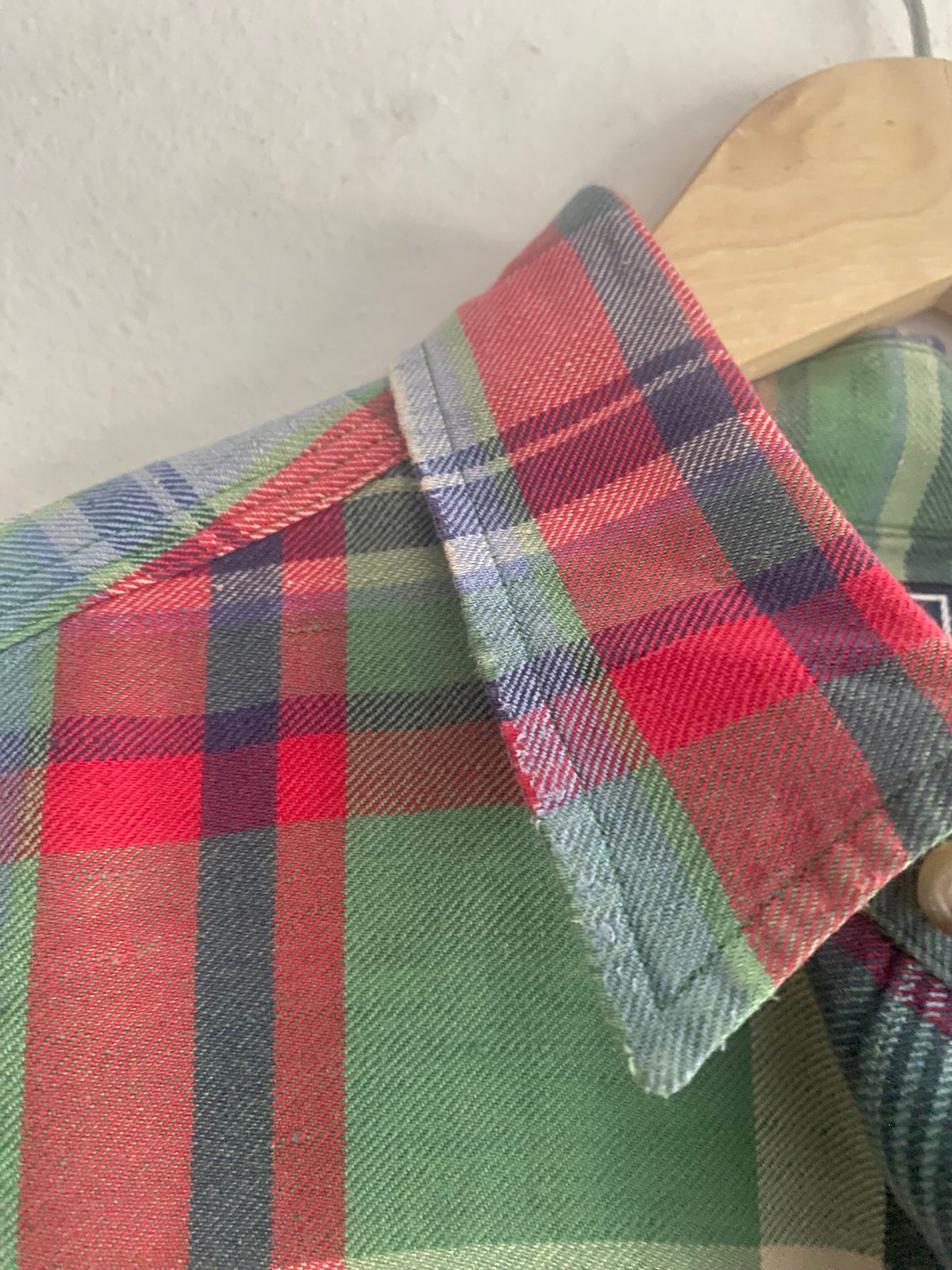 Cămașă Polo by Ralph Lauren – Flanelă Rugged din In și Mătase, Mărime M