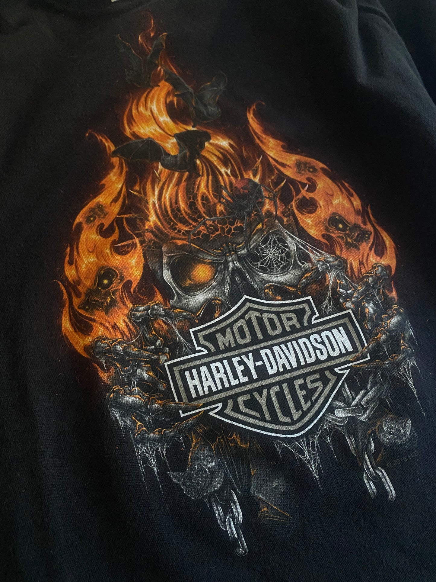 2013 Harley Davidson Flames Printed Longsleeve Shirt