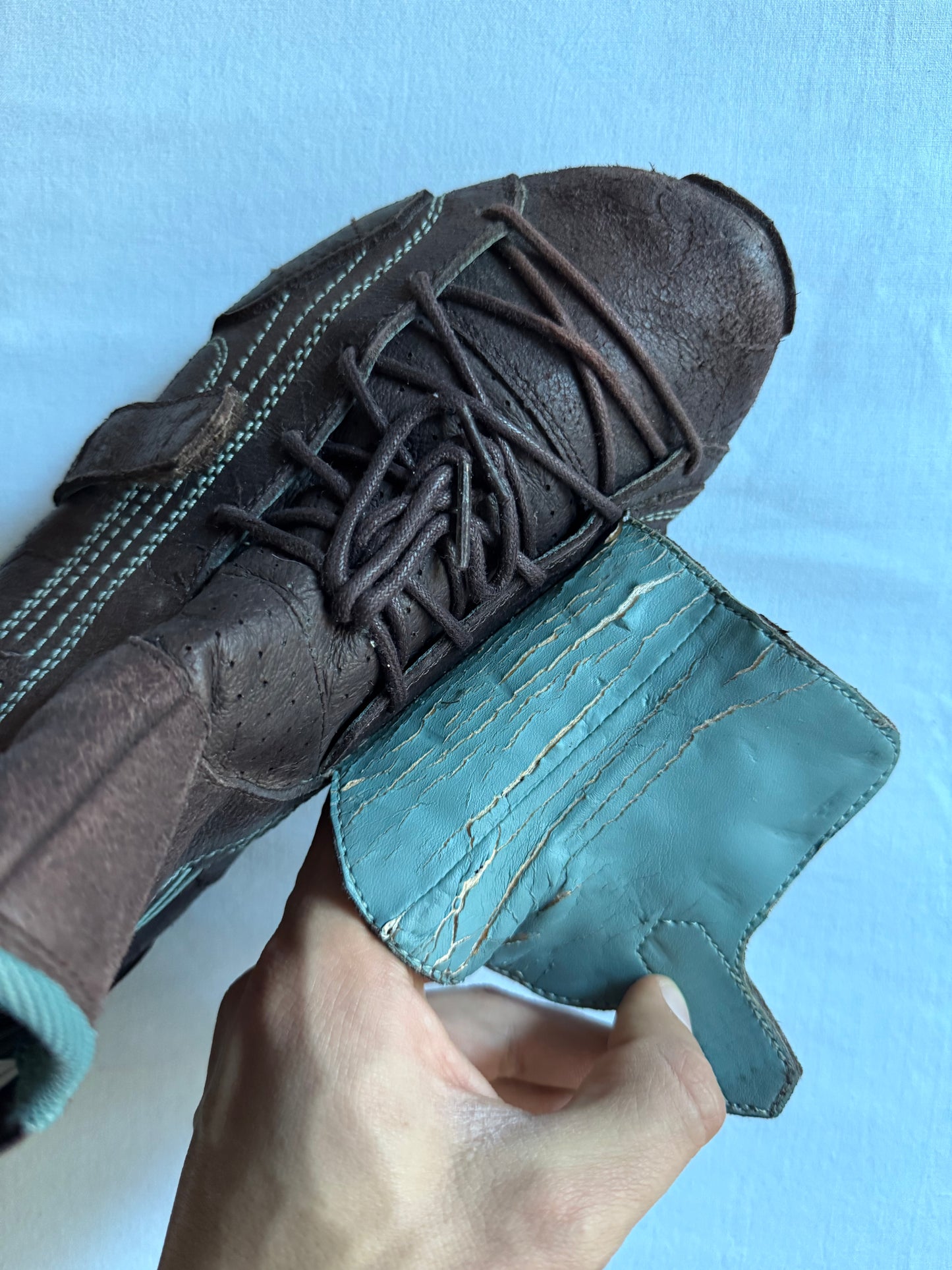 🏍️ Y2K Puma Moto Boots – Brown – mărimea 43