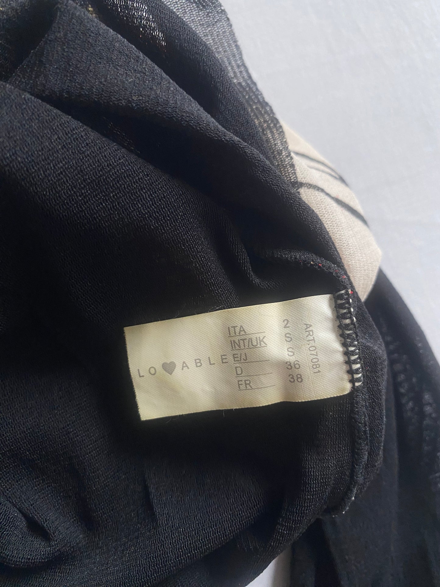 🩶 Top Y2K Mesh Imprimat – Mărime S