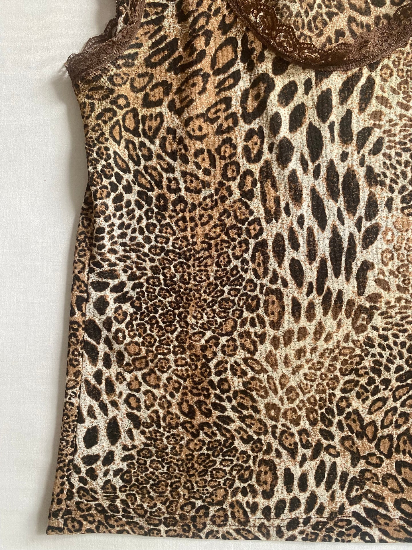🐾 Top Mesh Animal Print Y2K – Mărimea S