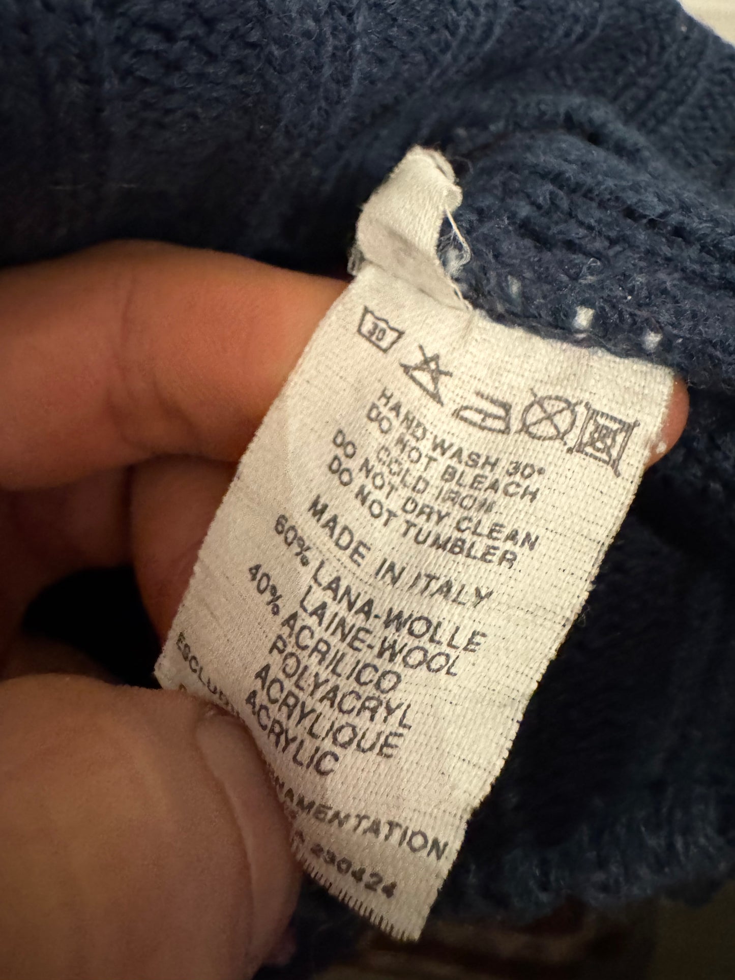 🧶 Pulover Vintage Bărbați Avirex cu Dungi – L