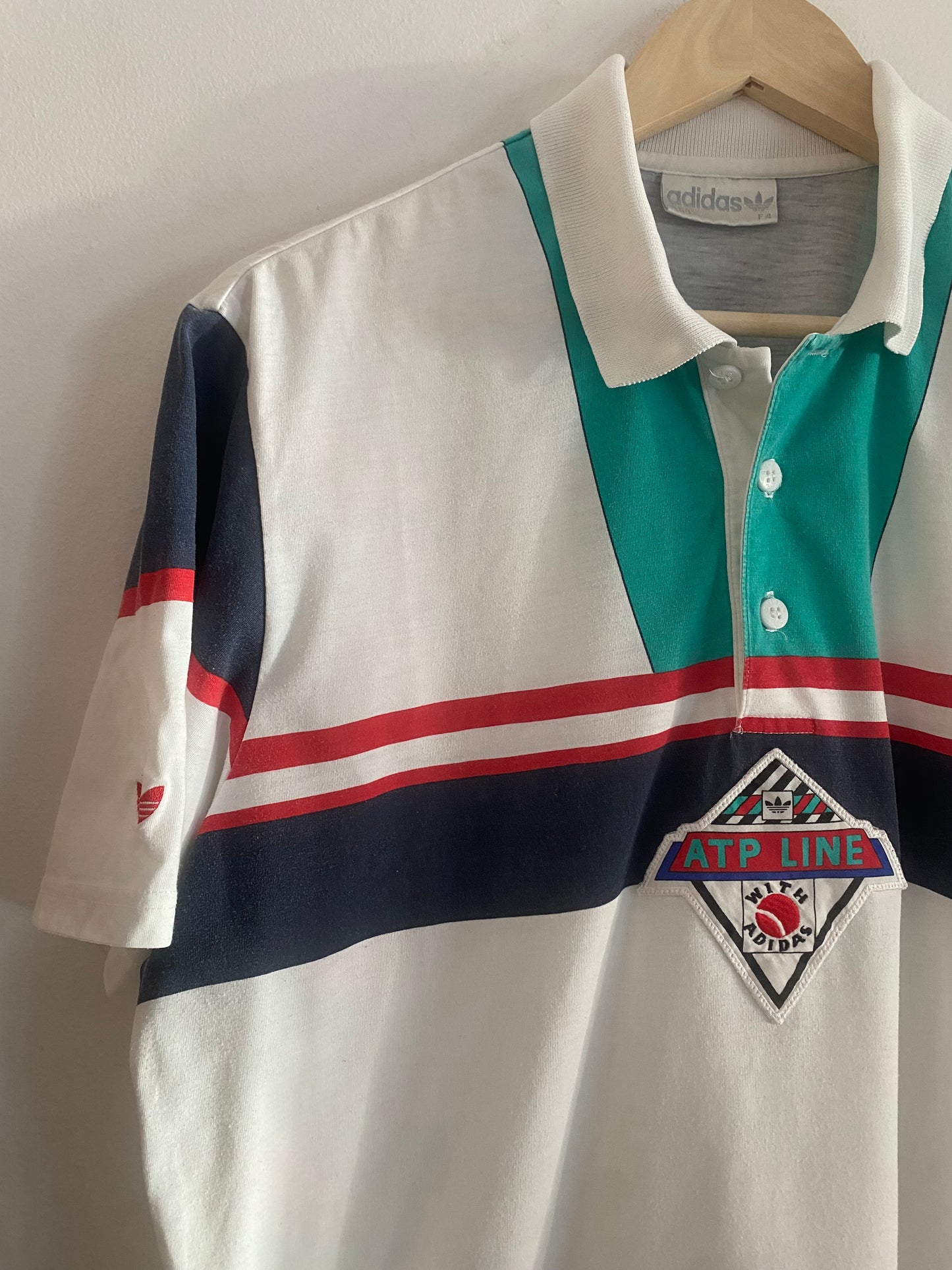 🎾 Tricou Polo Vintage Adidas Tennis „ATP Line” – Mărime L