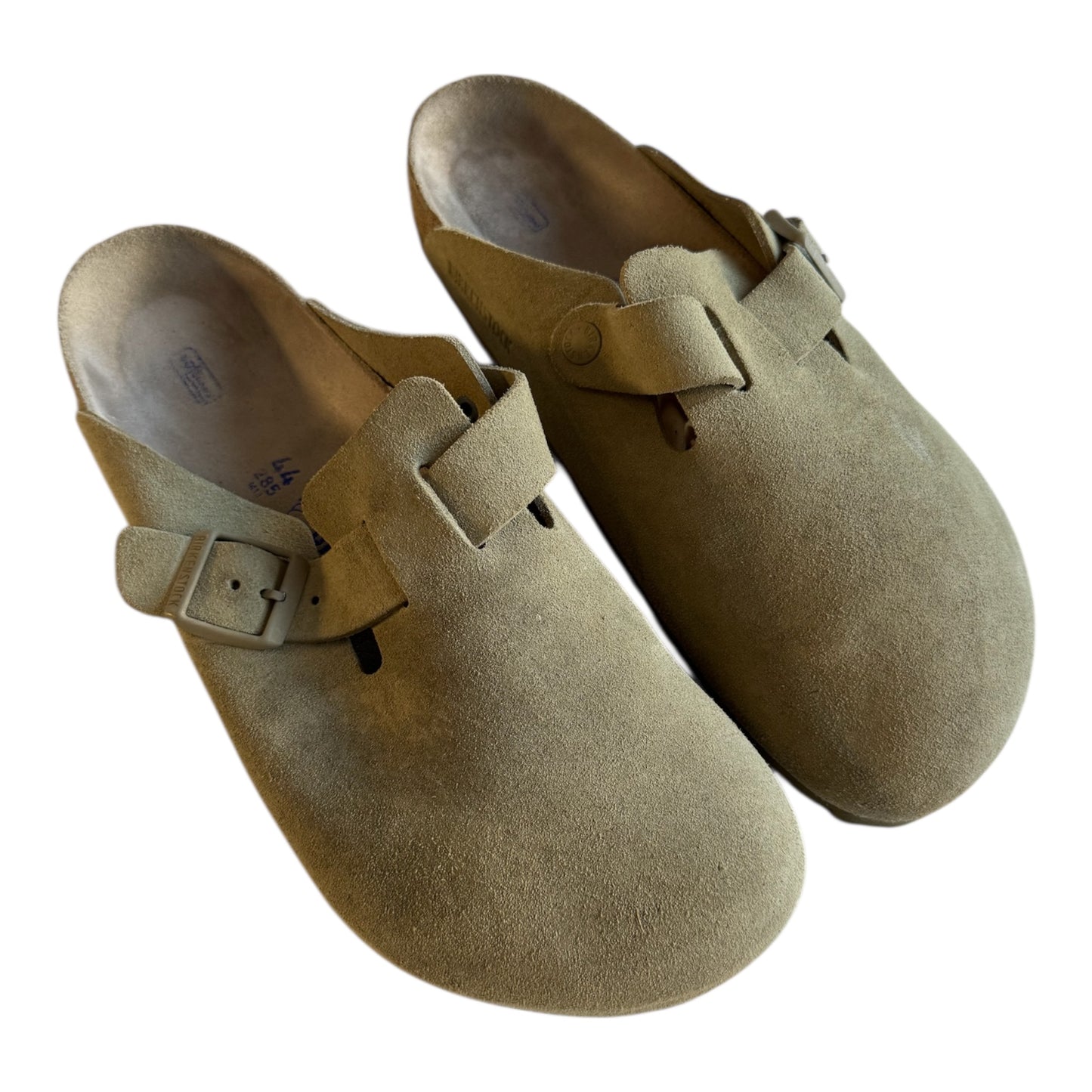 🇩🇪 Mules Birkenstock Boston din piele intoarsa bej – marimea 44