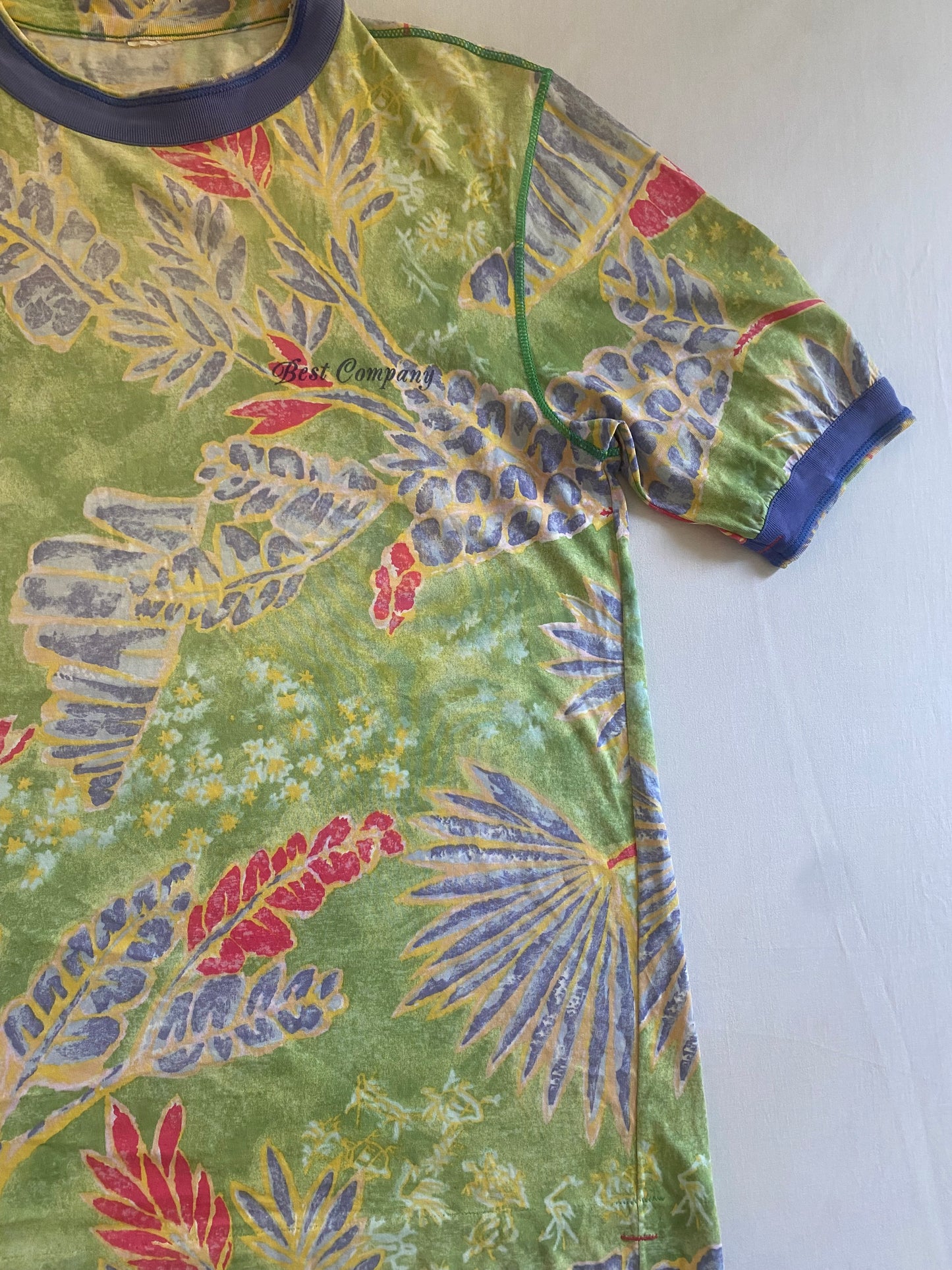 Vintage Best Company All Over Print Floral Shirt