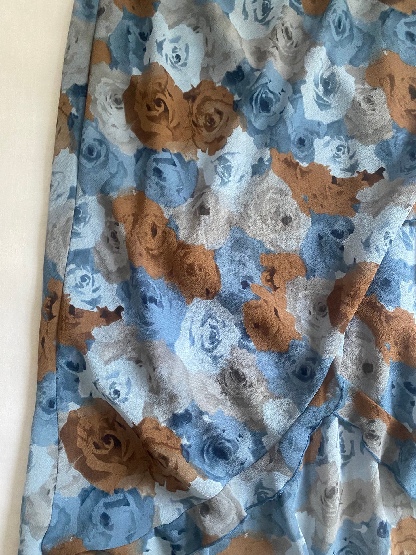 Fustă Midi Y2K Florală – Made in USA – Mărime US 7 🌼🇺🇸