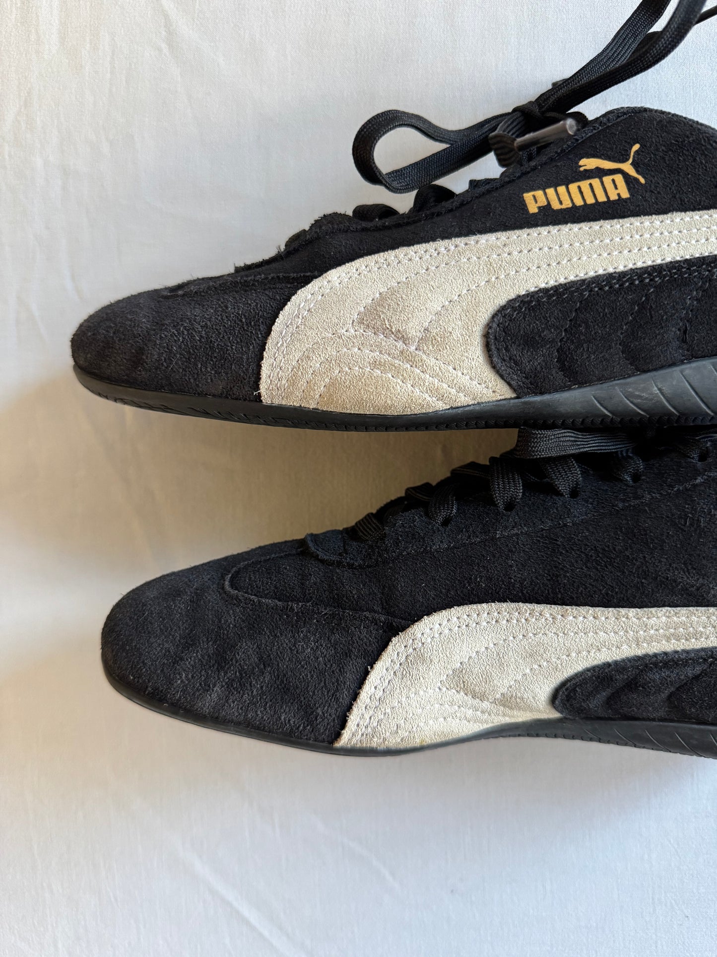 Sneakers vintage Puma x Sparco Speedcat din piele întoarsă neagră – mărimea 42