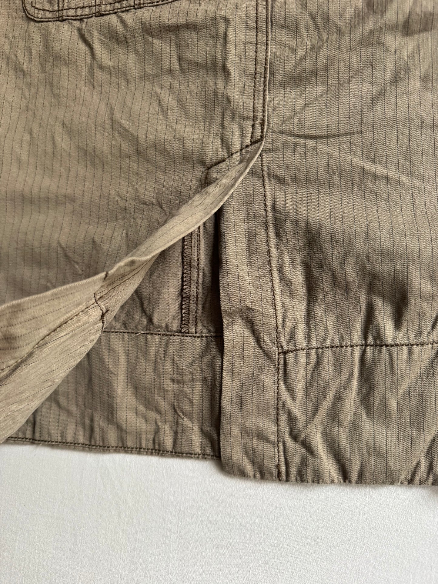 ✏️ ⛽️ Fustă Diesel Y2K maro tip carpenter, croială pencil – mărimea US 28