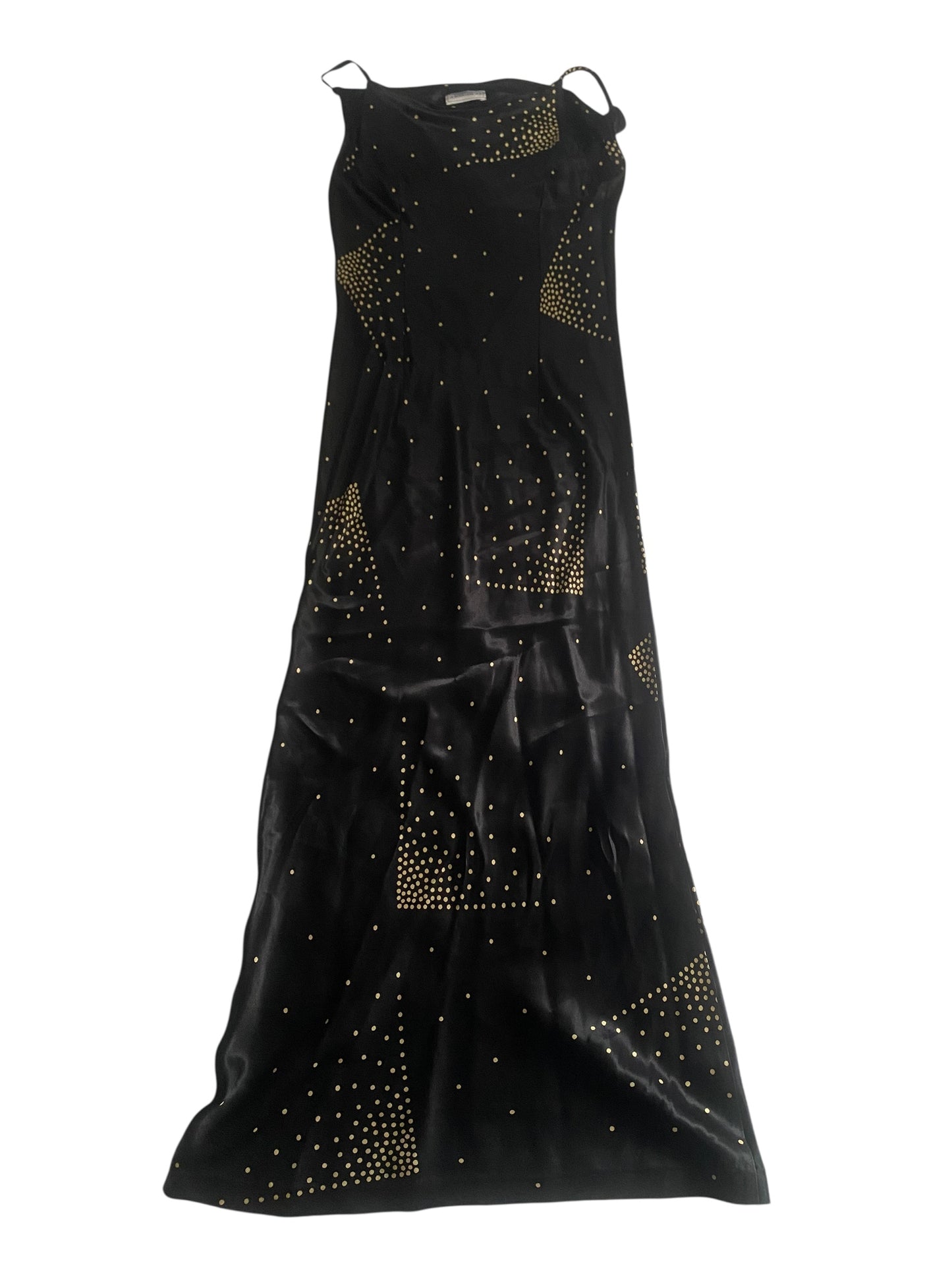 Rochie Vintage Neagră Imprimată – Mărime M 🖤