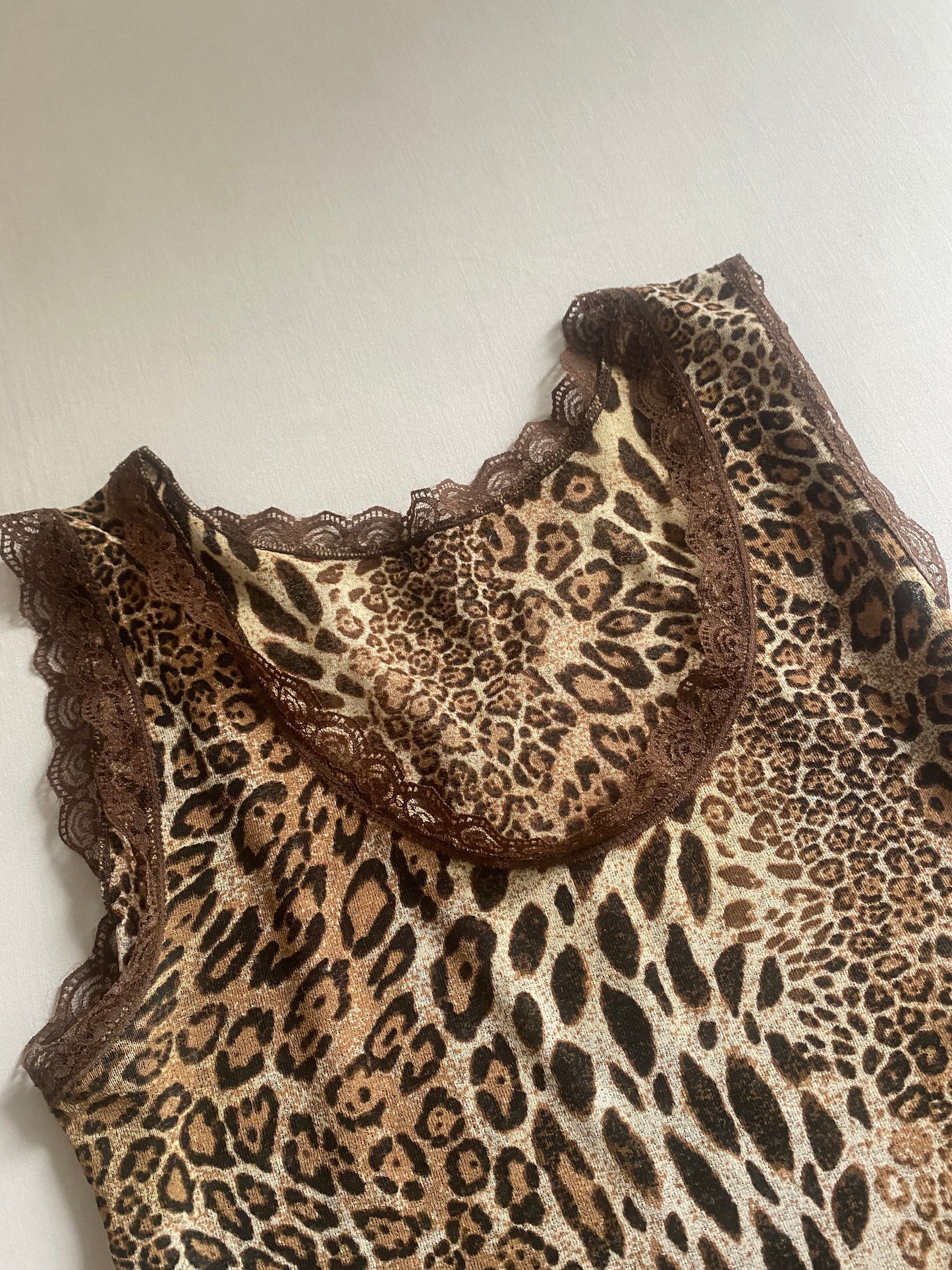 🐾 Top Mesh Animal Print Y2K – Mărimea S