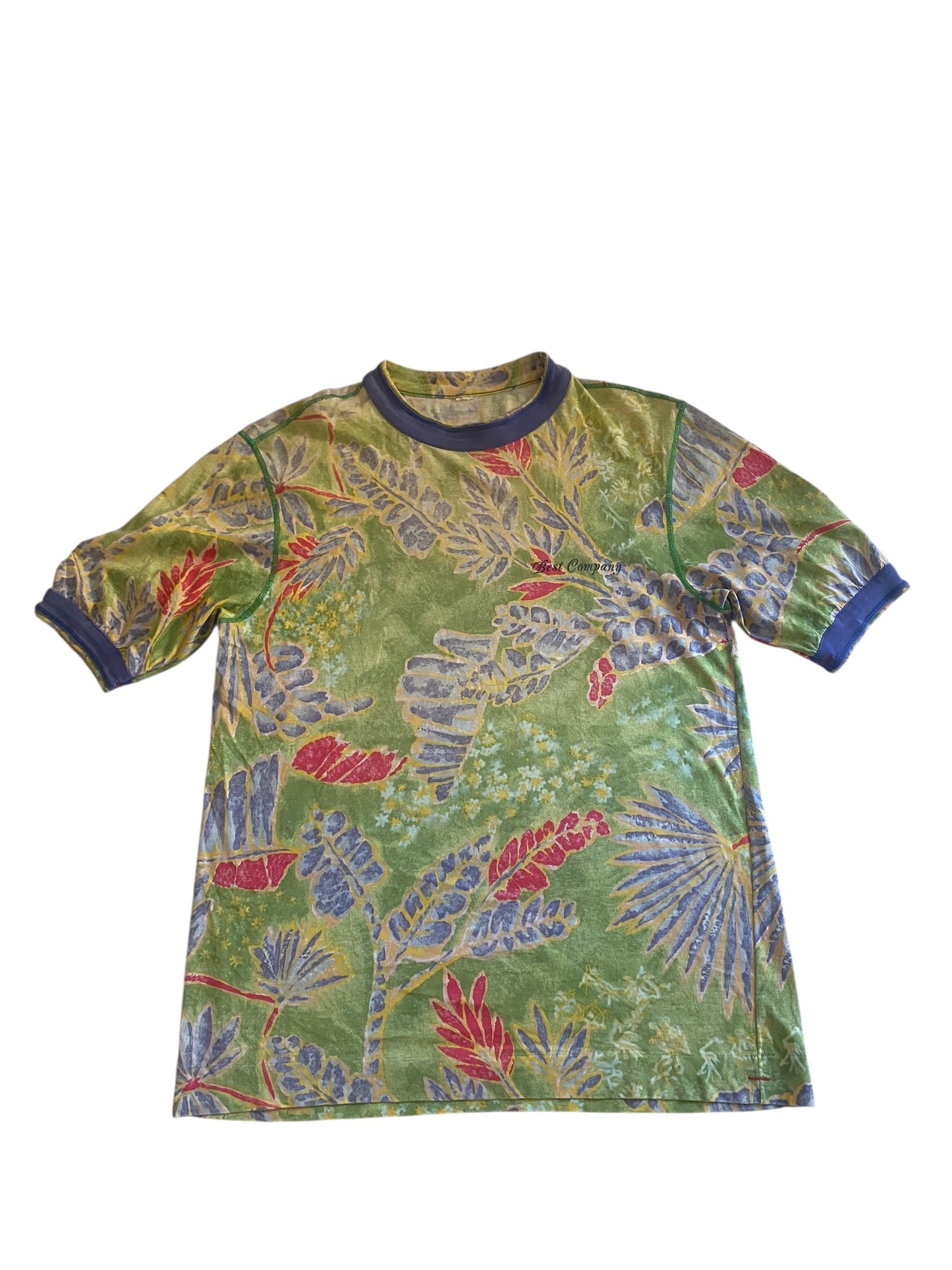Vintage Best Company All Over Print Floral Shirt