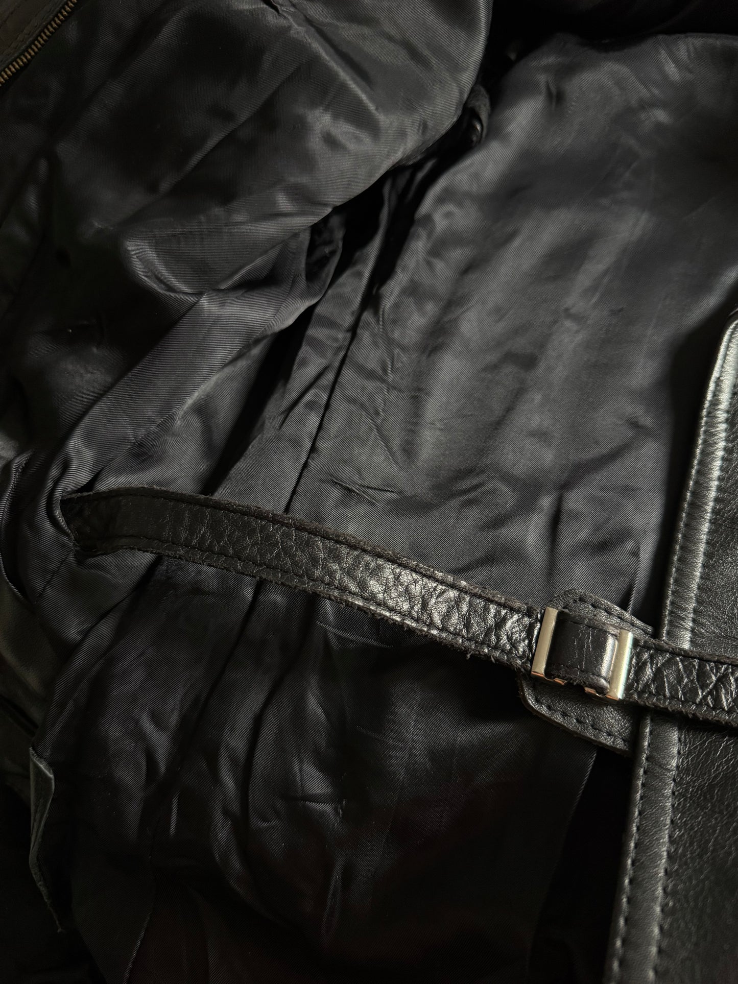 👮 1987 German Police Leather Jacket – Women’s Size 38 (M)