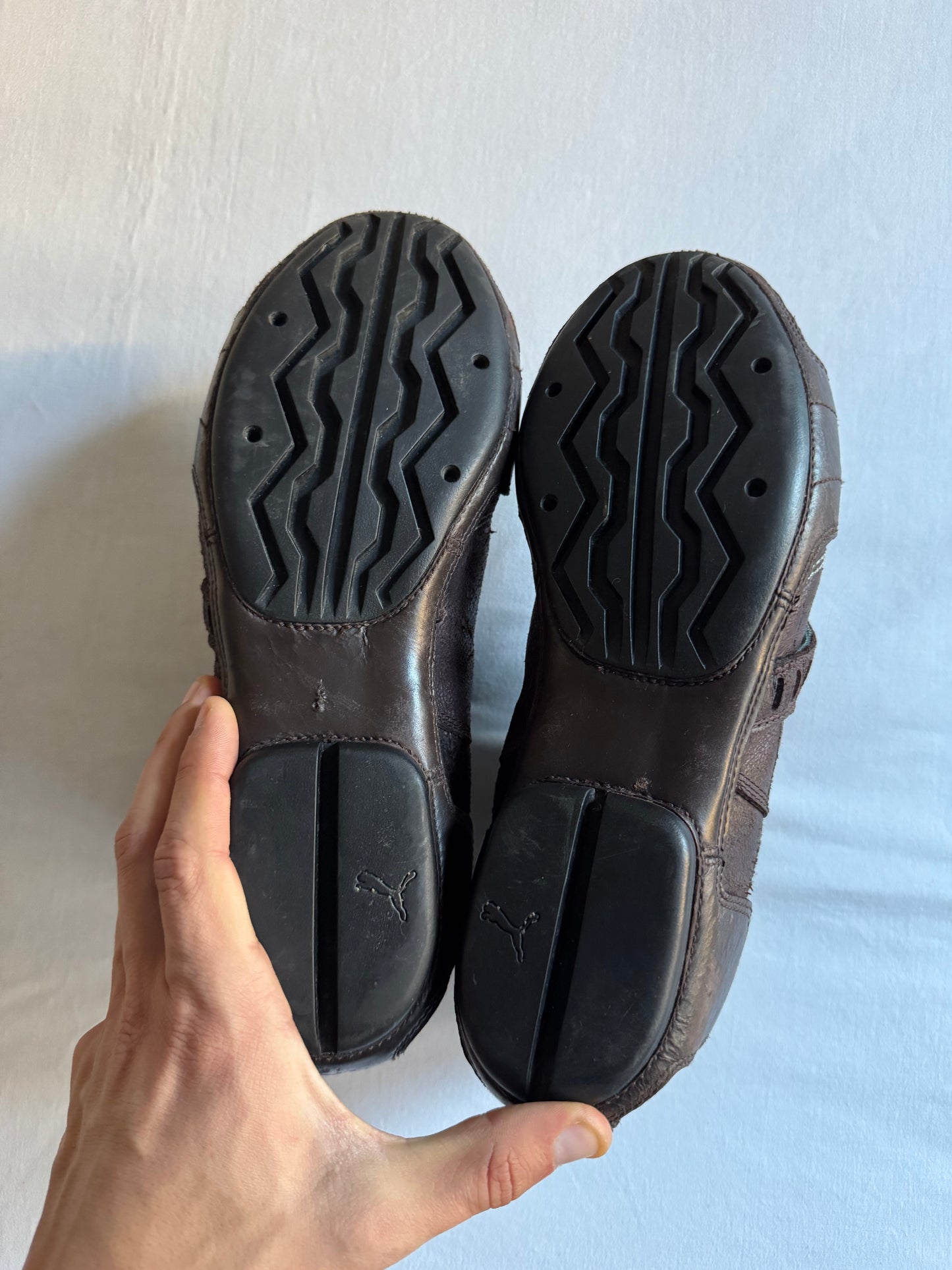 🏍️ Y2K Puma Moto Boots – Brown – mărimea 43