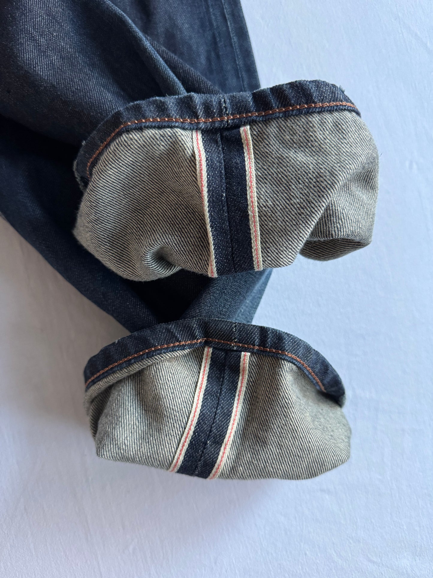 👖 Blugi Edwin Selvedge Denim cu Buckle Back – W34 L33