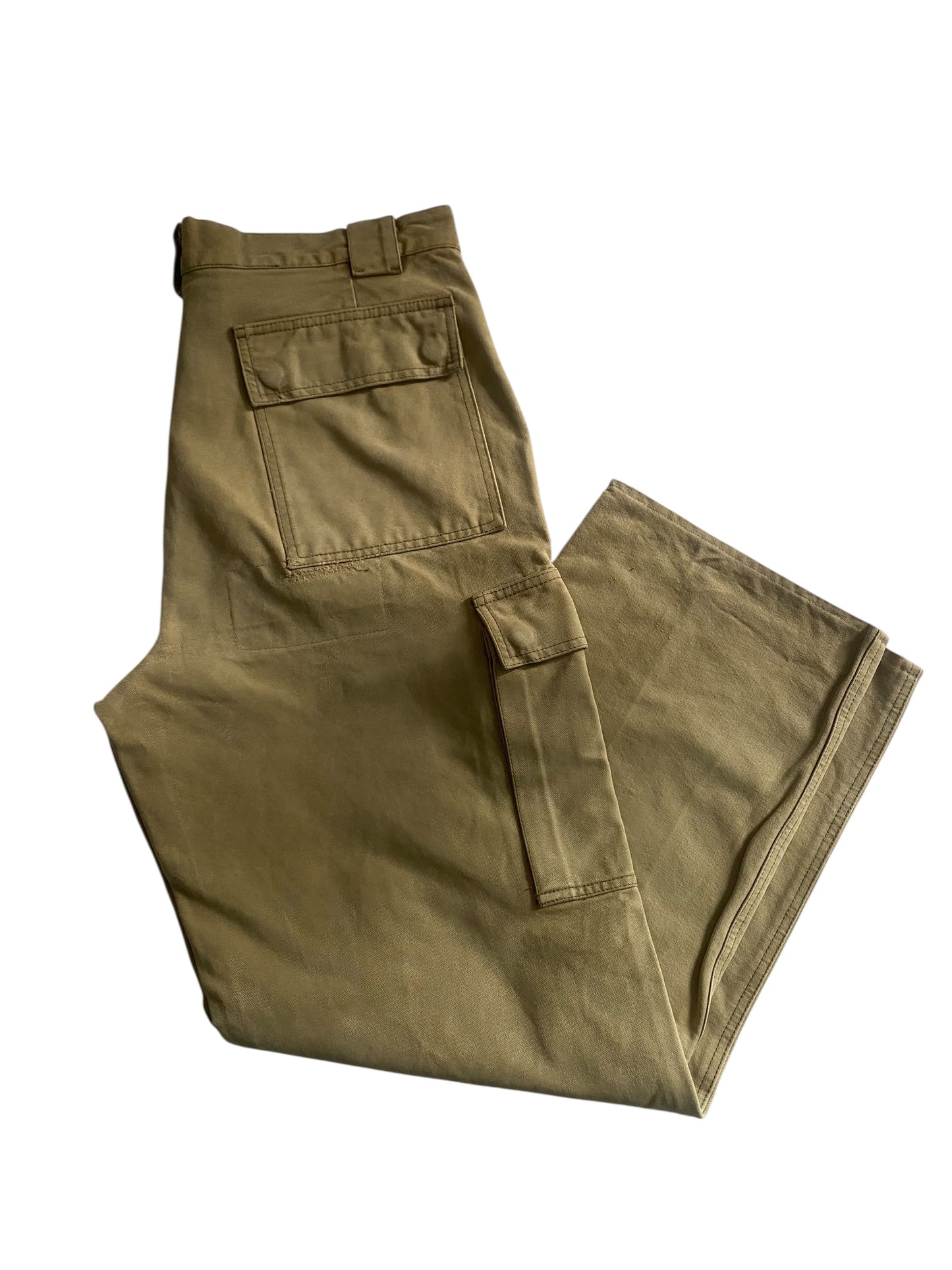 90’s Belstaff Cargo Pants – Rugged & Repaired – Made in Italy – Size 54