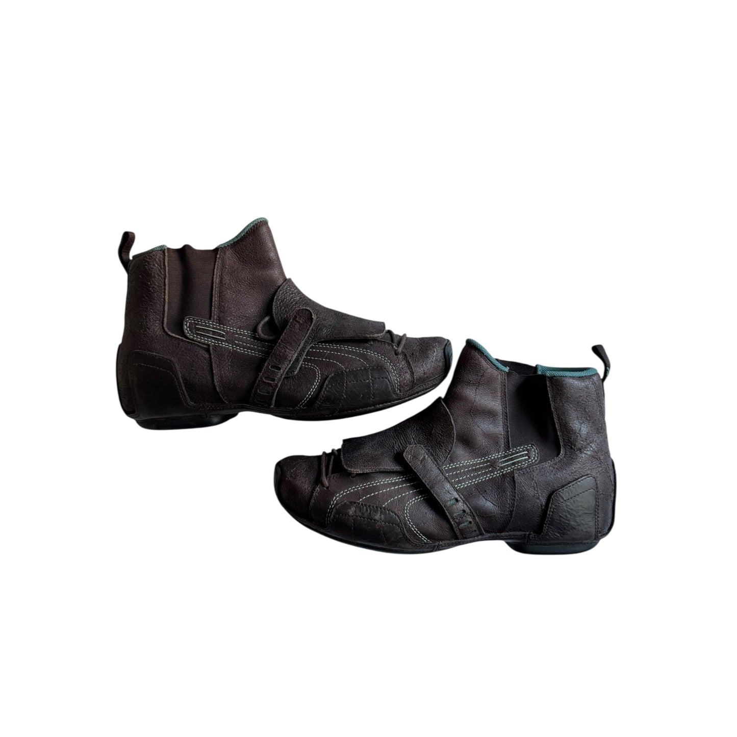 🏍️ Y2K Puma Moto Boots – Brown – mărimea 43