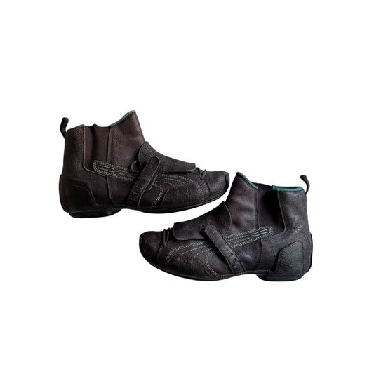 🏍️ Y2K Puma Moto Boots – Brown – mărimea 43