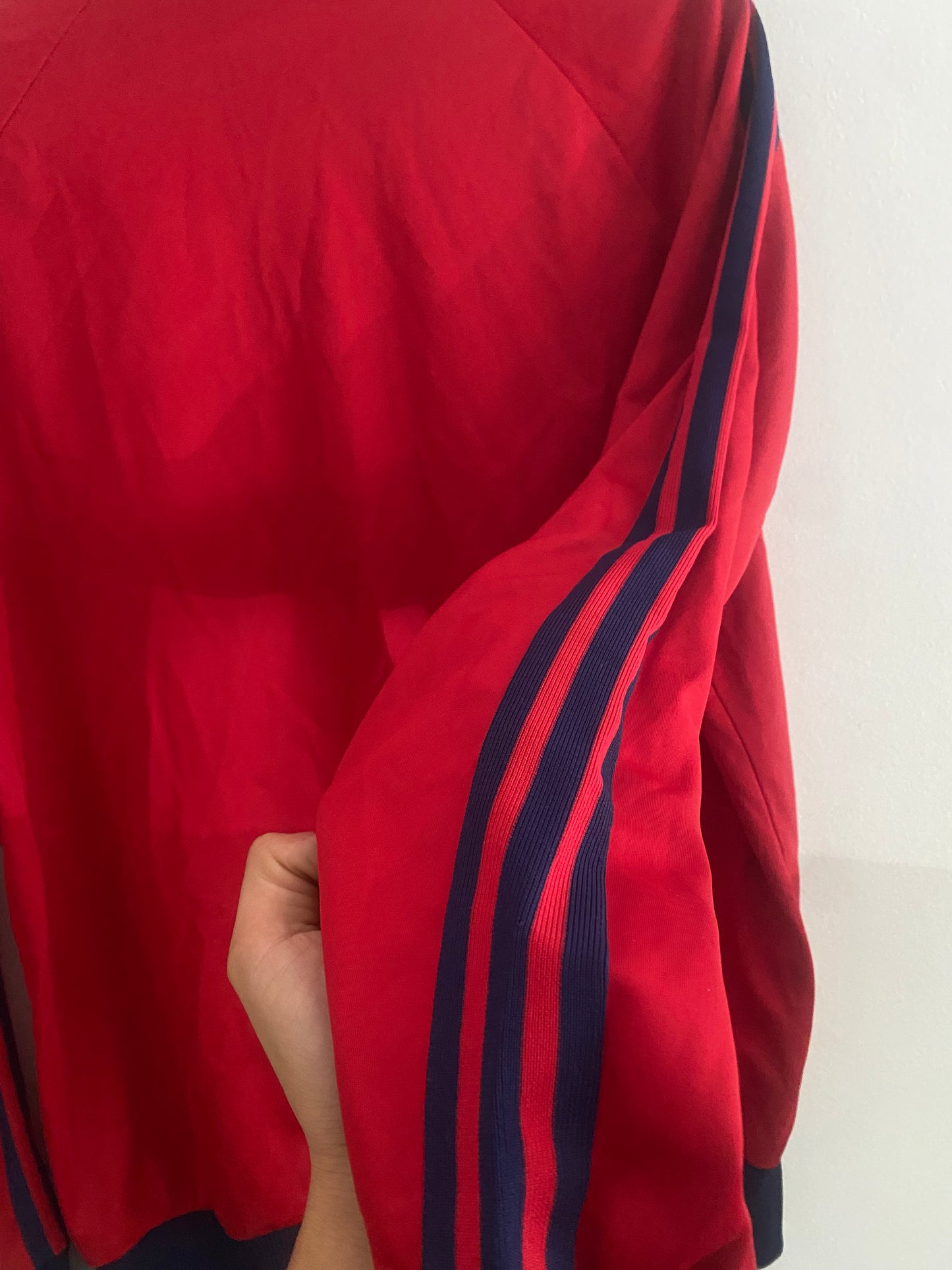🔥 Vintage Adidas Red Trefoil Track Top – ATP Official Uniform