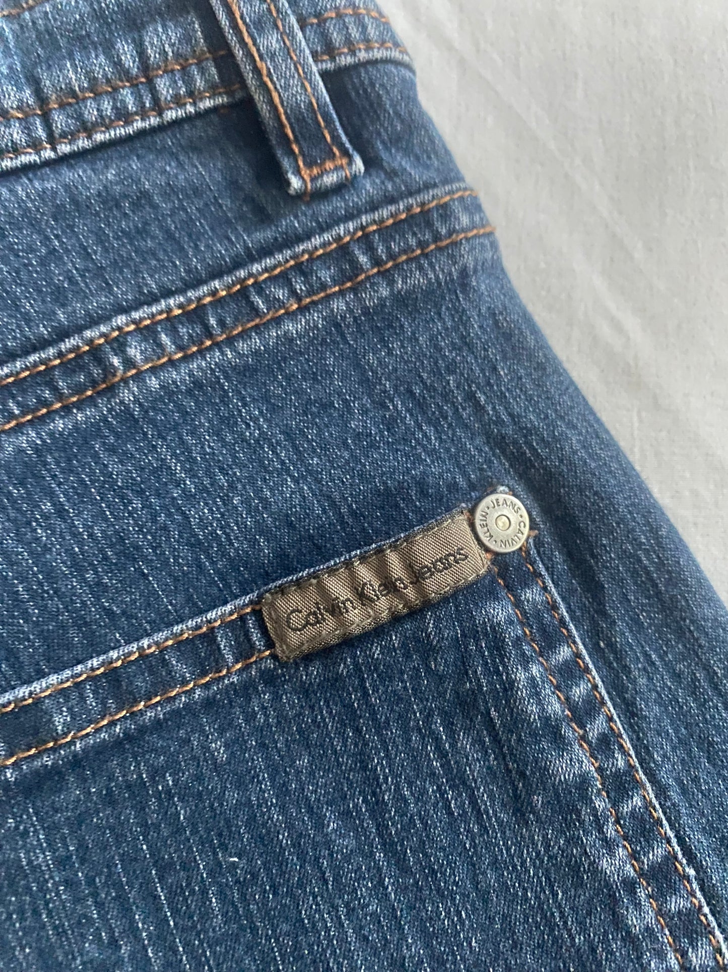 Y2K Calvin Klein Carpenter Bootcut Jeans – damă US 9