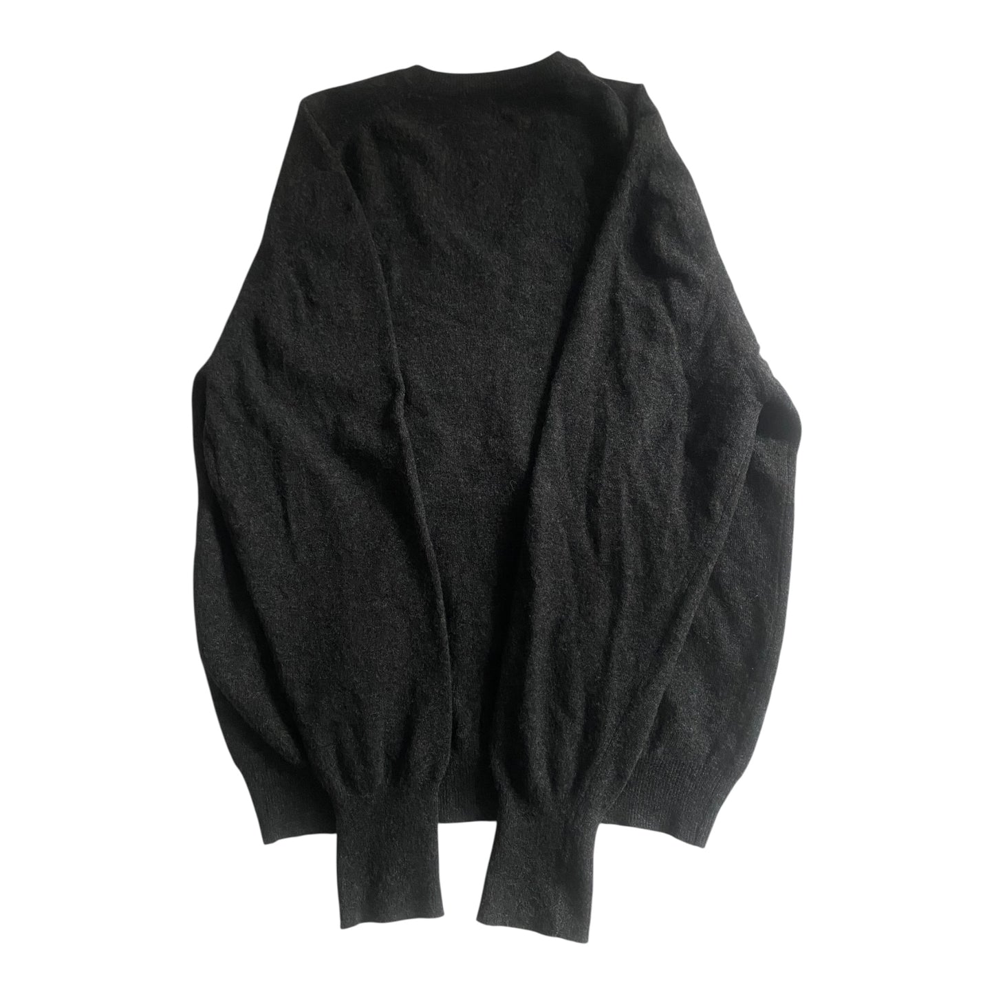 Pulover Vintage Peter Scott – Dark Grey V-Neck – 100% Lână Virgină – Made in Scotland – UK 42