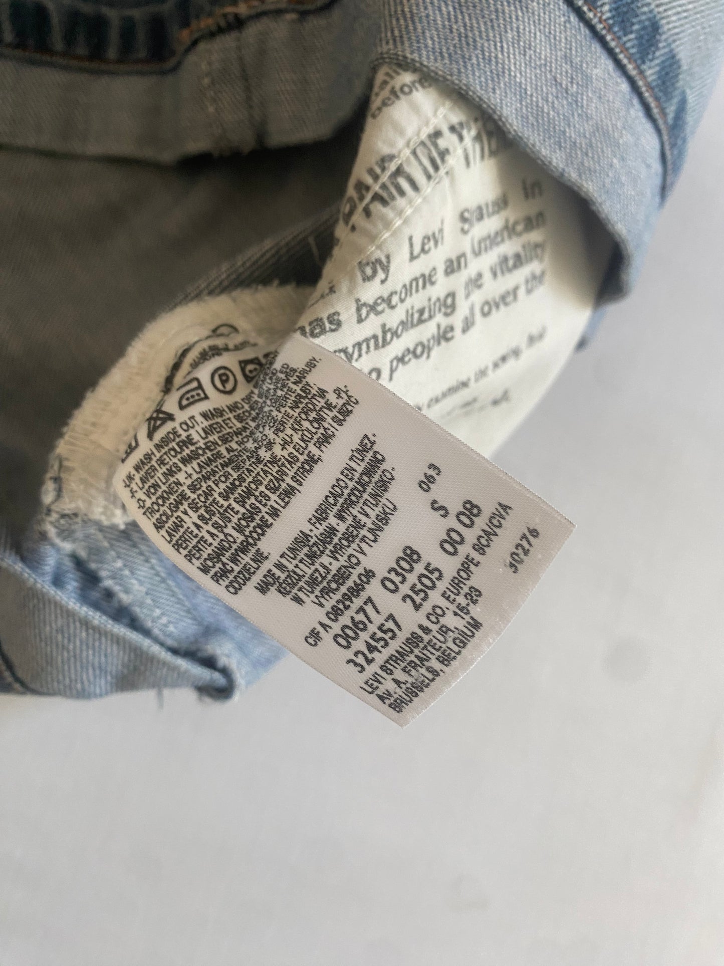 👖 Fustă Mini din Denim Levis Y2K cu Buckle Back – Mărimea S