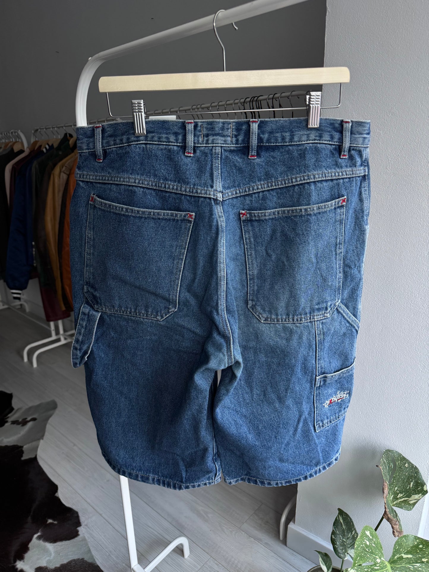 🔨 Y2K Carpenter Jorts – Vintage Denim Scurt | US 36