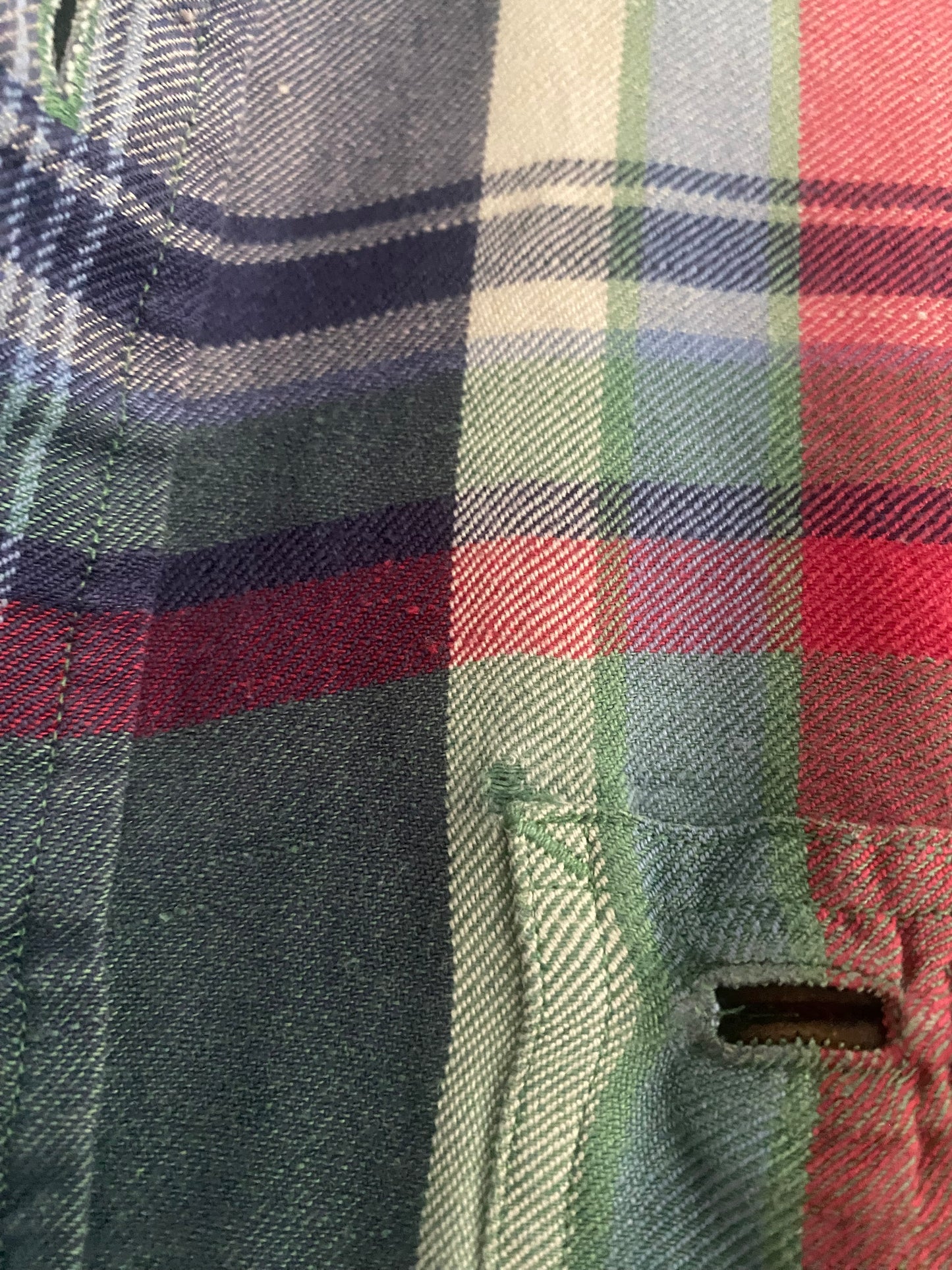 Cămașă Polo by Ralph Lauren – Flanelă Rugged din In și Mătase, Mărime M