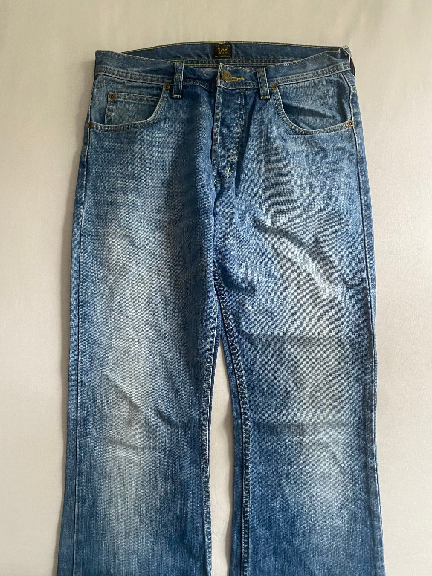 👖 Jeanși Y2K Lee Denver – Light Wash – Bootcut – W33 L34