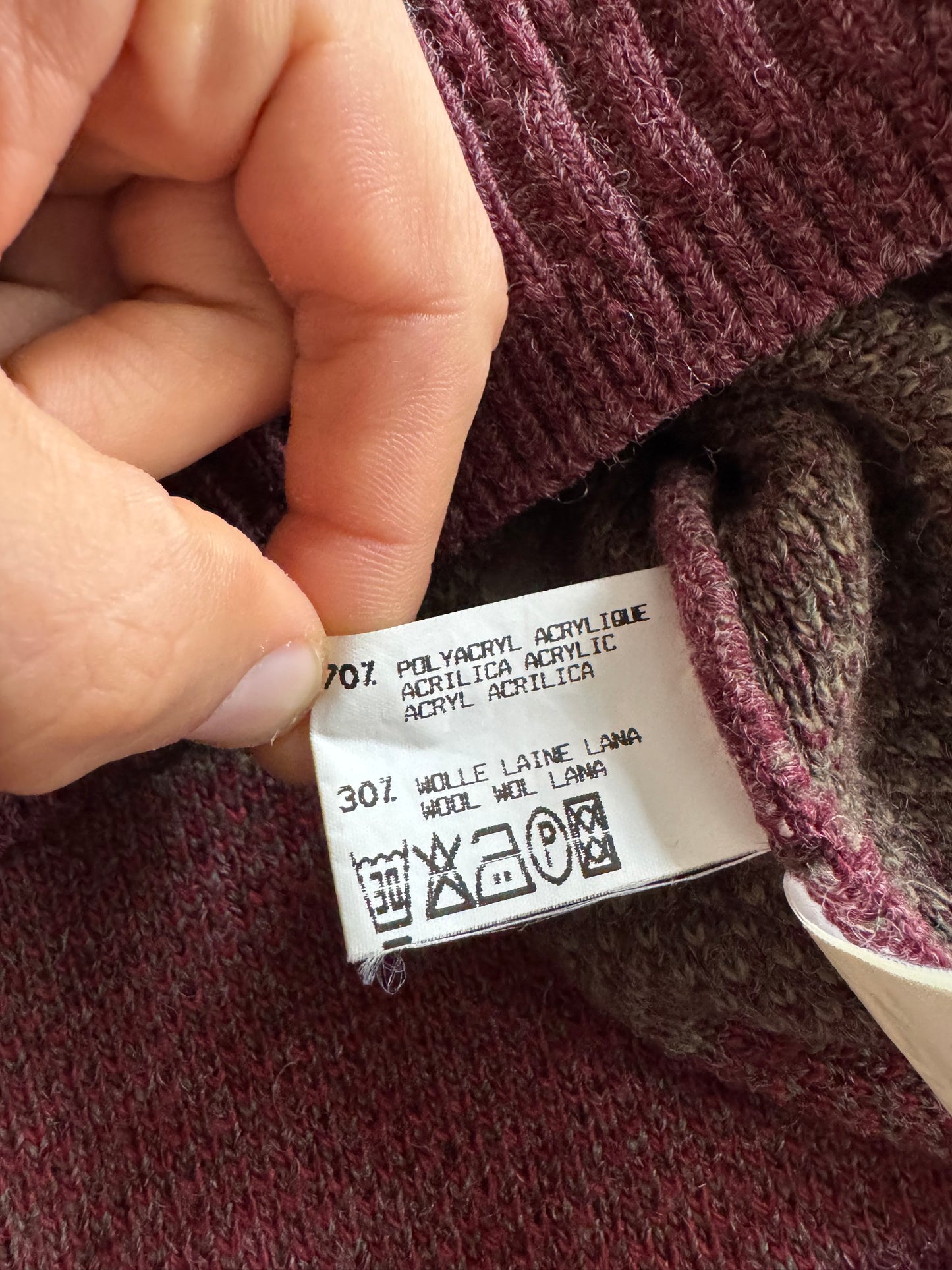 🦌 Pulover Vintage cu Broderie Căprioară – Mărimea L (fit oversized)