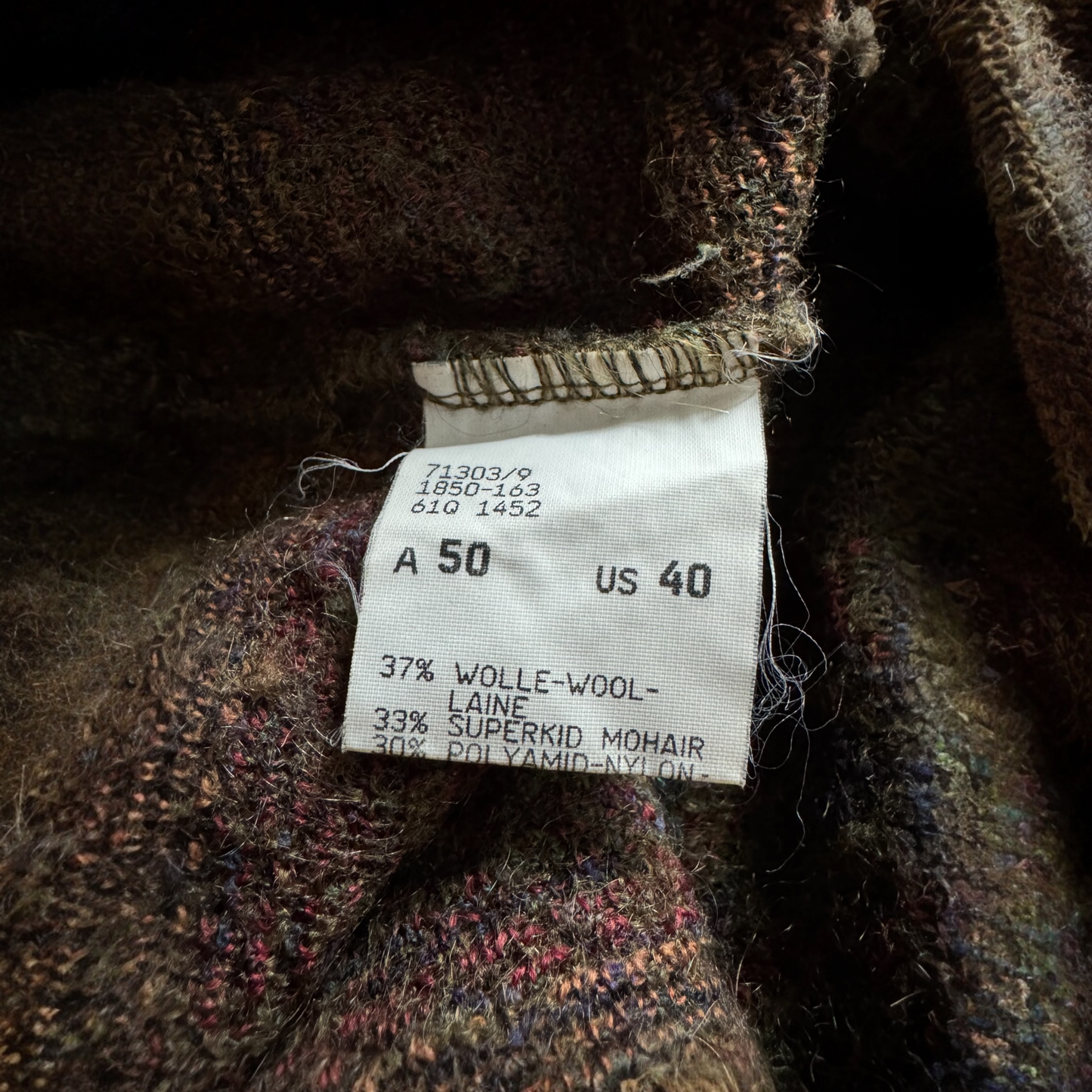 🐐 Vintage Bogner Jumper – Made in Western Germany – Men’s L – Wool & Super Kid Mohair Blend