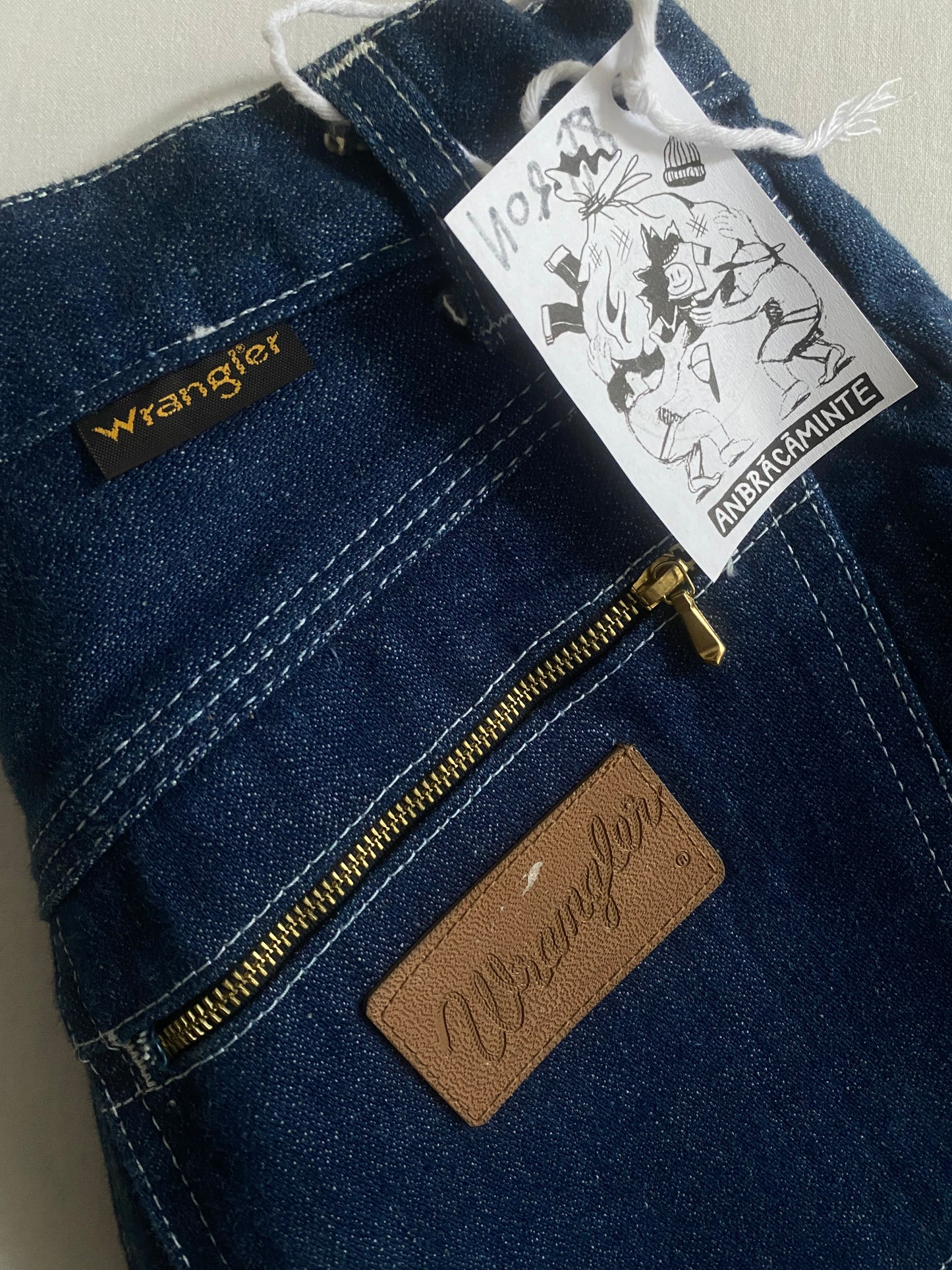 👖 Jeanși Wrangler Vintage ’80s – Made in Italy – W28