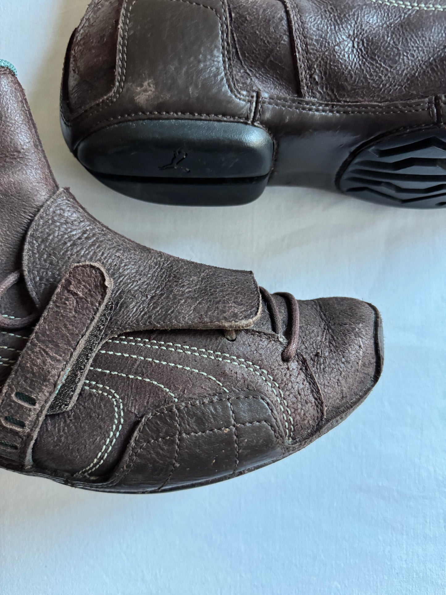 🏍️ Y2K Puma Moto Boots – Brown – mărimea 43