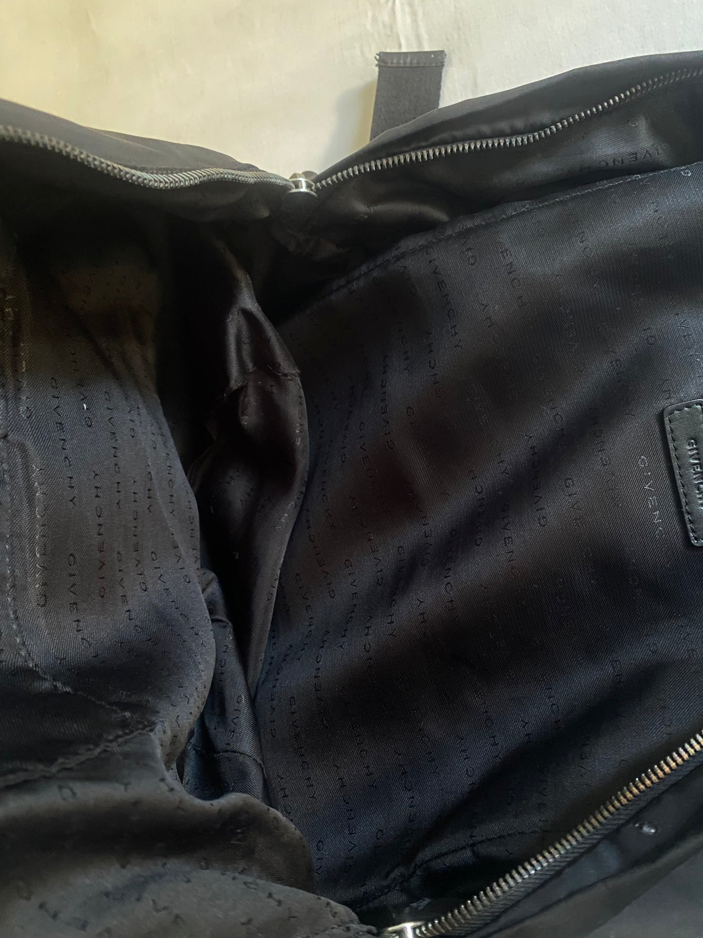 SS 2004 Givenchy by Riccardo Tisci Nylon and Lamb Leather Backpack