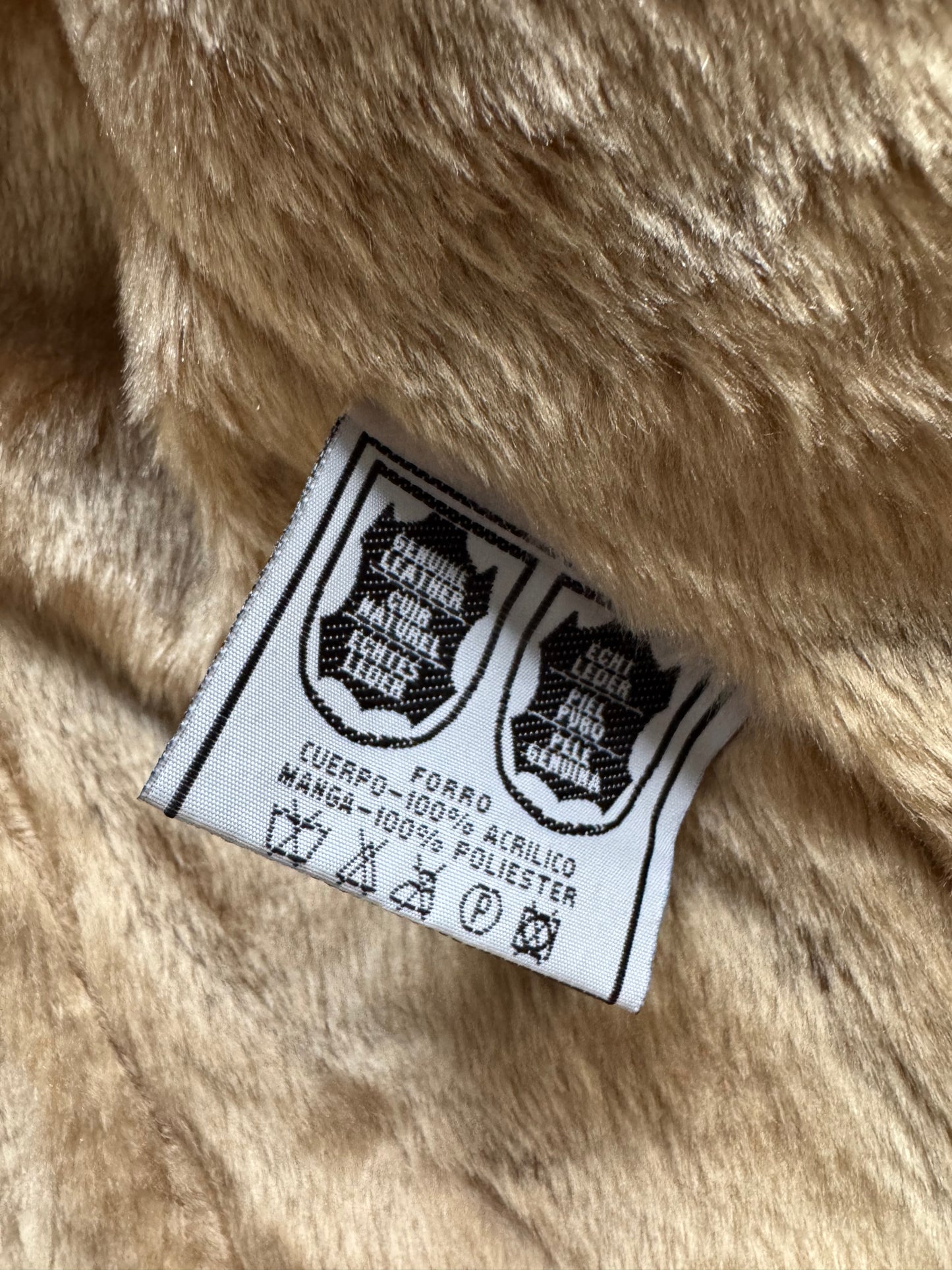 🍃 Geacă Y2K din piele verde cu guler shearling artificial – mărimea L femei