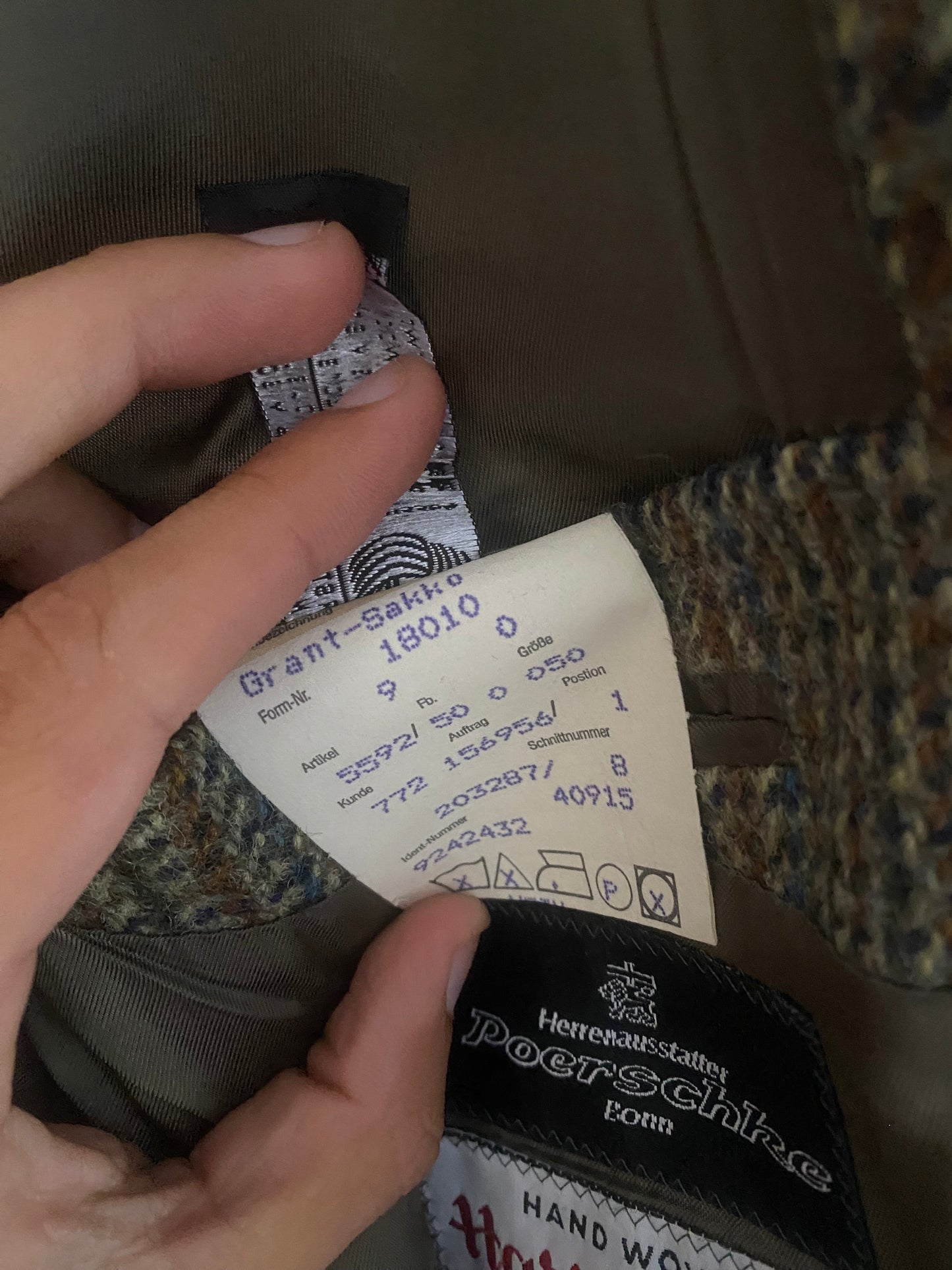 Blazer Vintage Harris Tweed – 100% Lână – Mărime 50