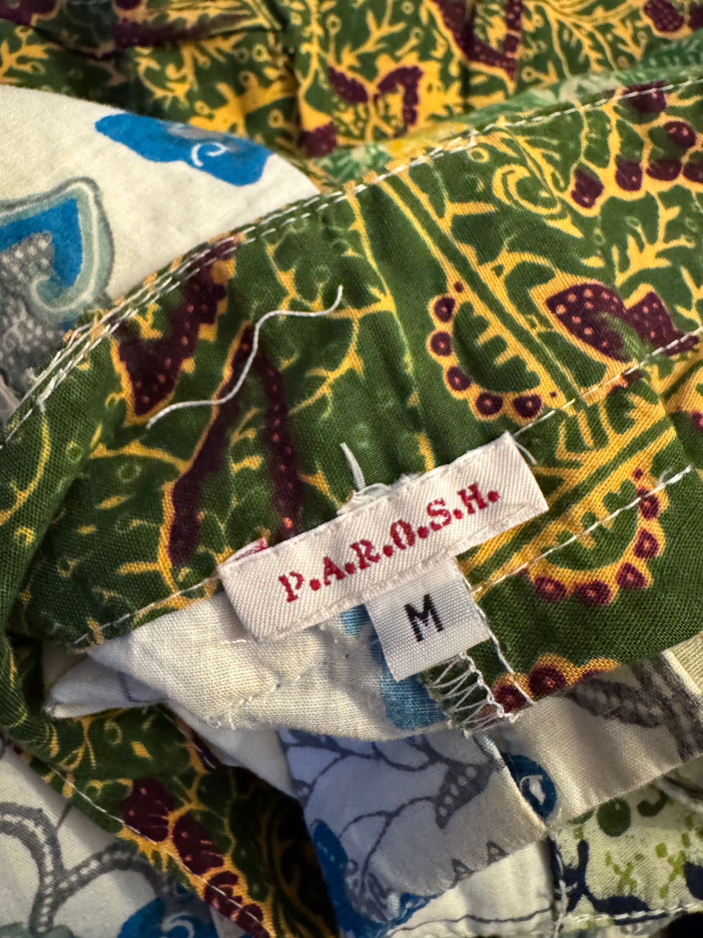 🧘 Pantaloni Cargo Patchwork Grafici P.A.R.O.S.H. – Anii ’90