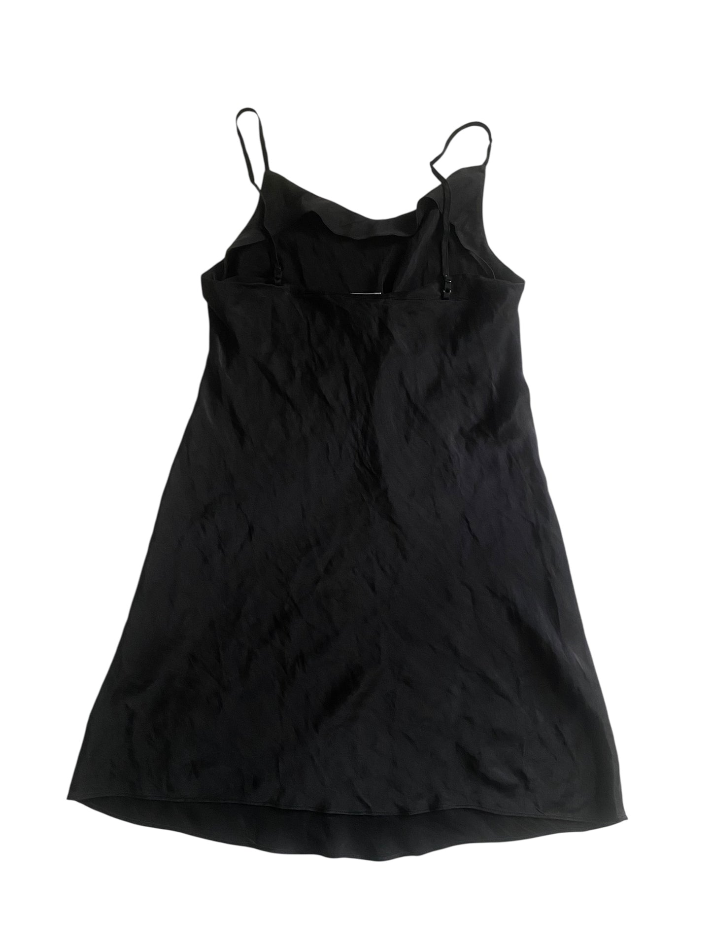 👚 Top Y2K din Mătase Neagră – Mărime M