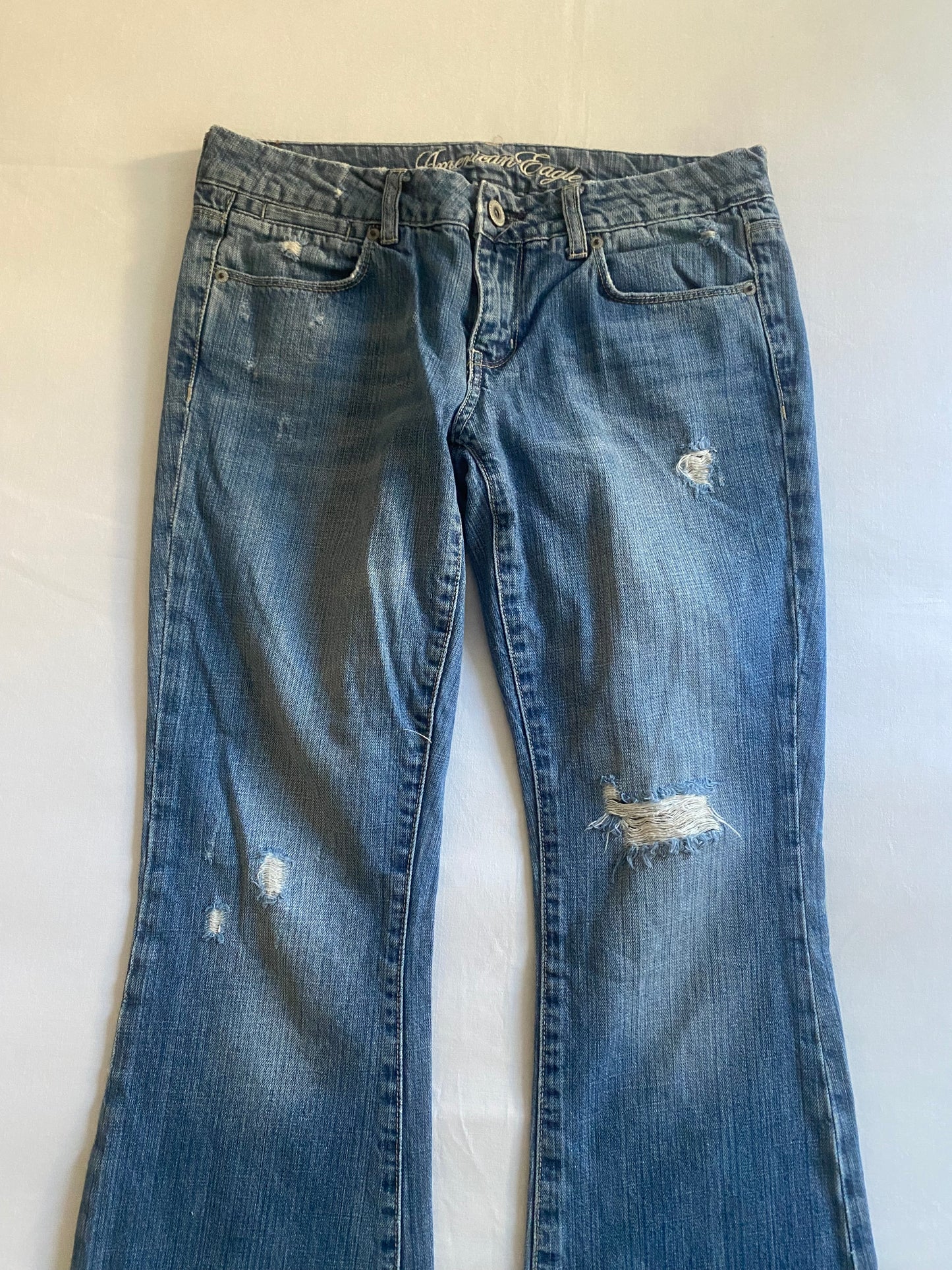 Jeans Y2K American Eagle – Flared – Mărime US 6 (EU 36-38)