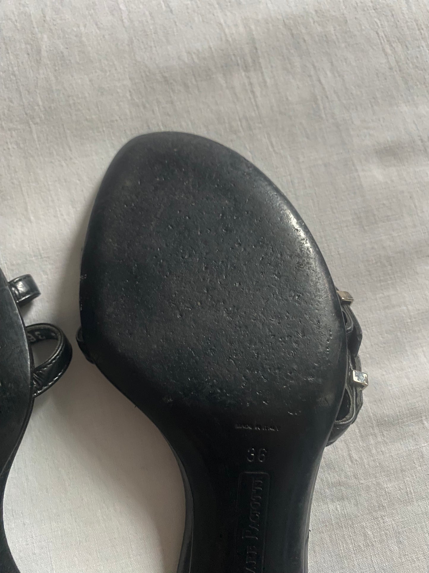 Sandale Y2K Cesare Paciotti din Piele Neagră – Made in Italy 👡🖤