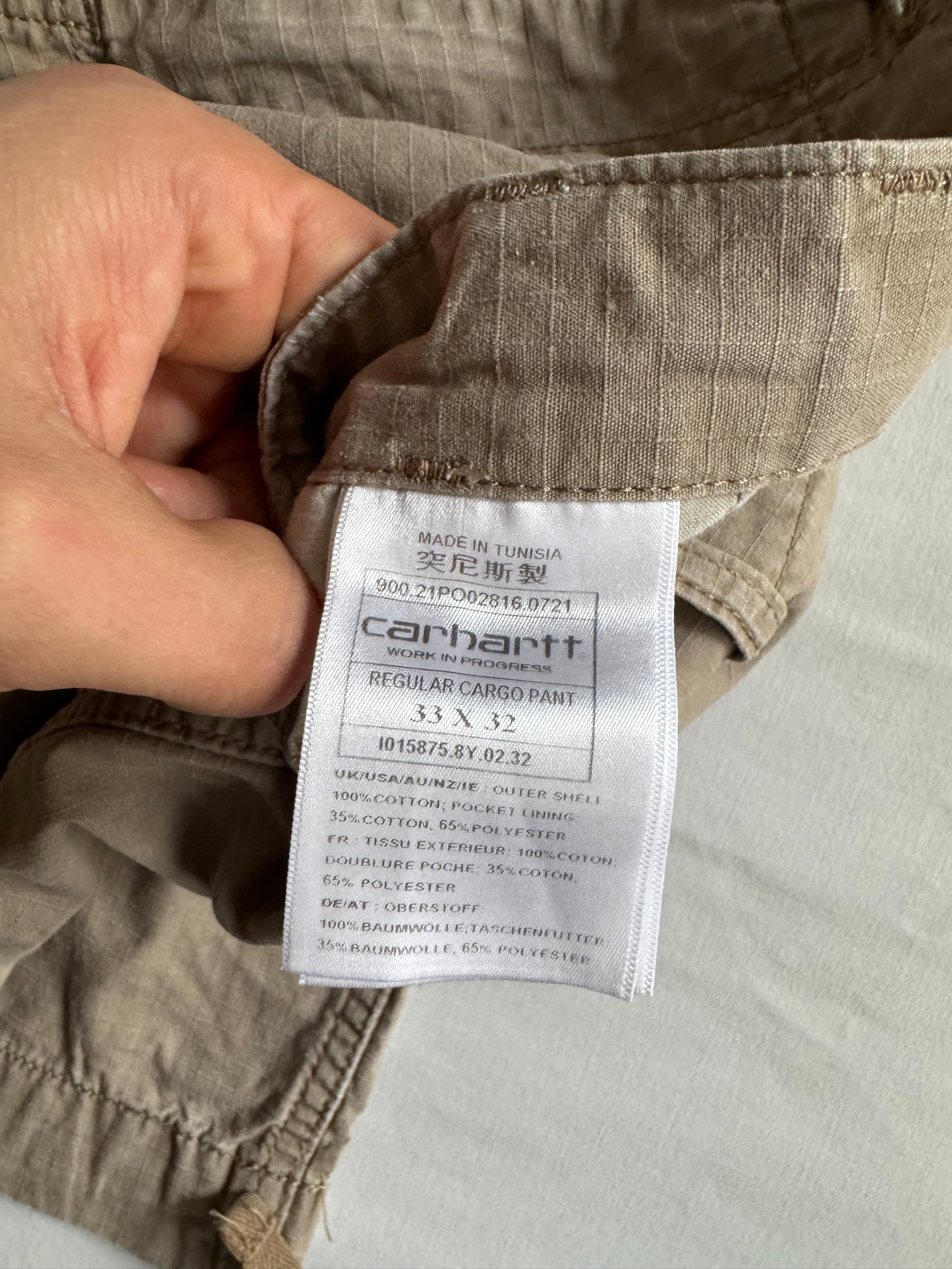 🔨 Pantaloni Carhartt WIP Regular Cargo – mărimea W33 L32
