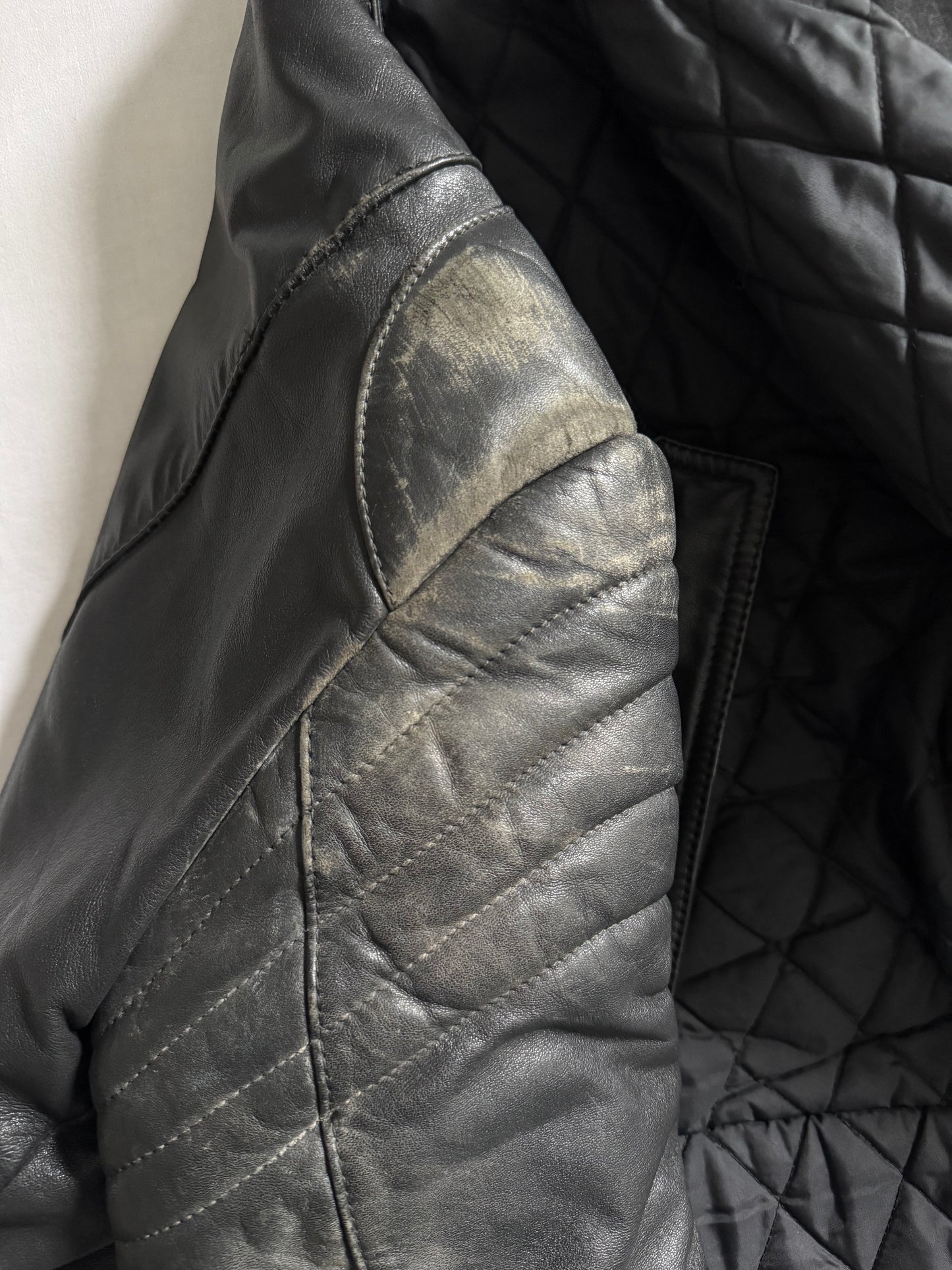 🏍️ Geacă Moto Vintage din Piele – Mărimea 54 (potrivită pentru L bărbați)